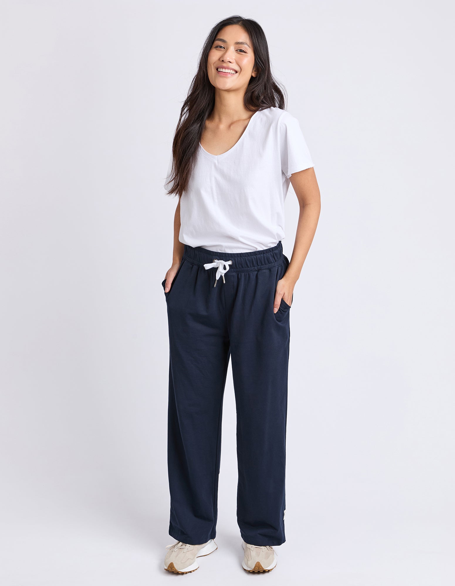 Cleo Wide Leg Pant Navy