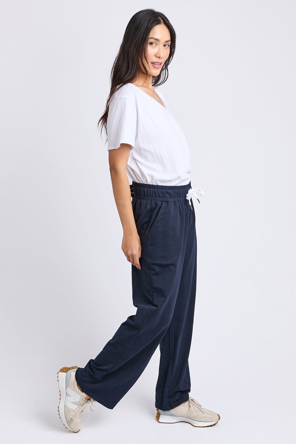 Cleo Wide Leg Pant Navy
