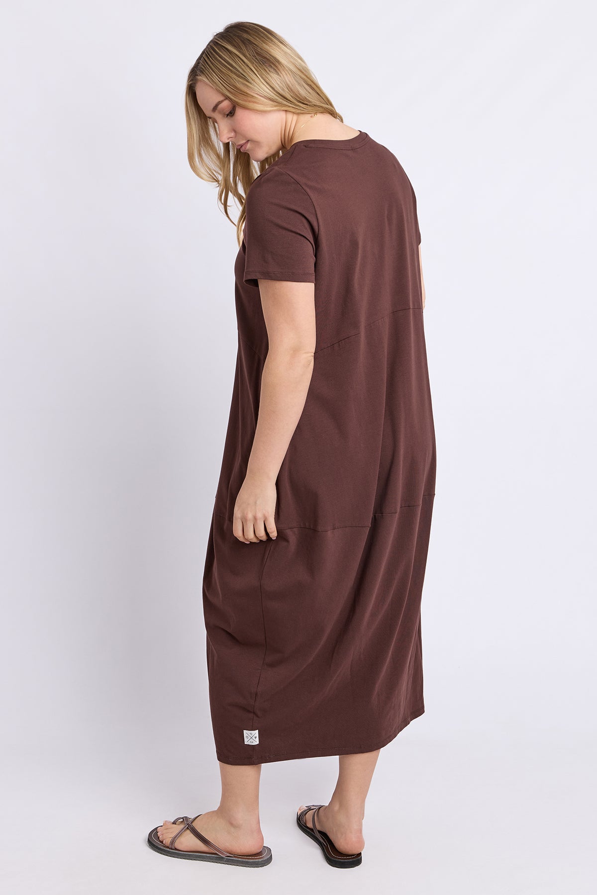 Diana Short Sleeve Dress Chocolate