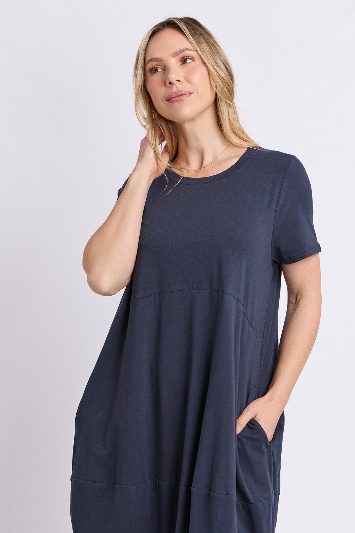 Diana S/S Dress Navy