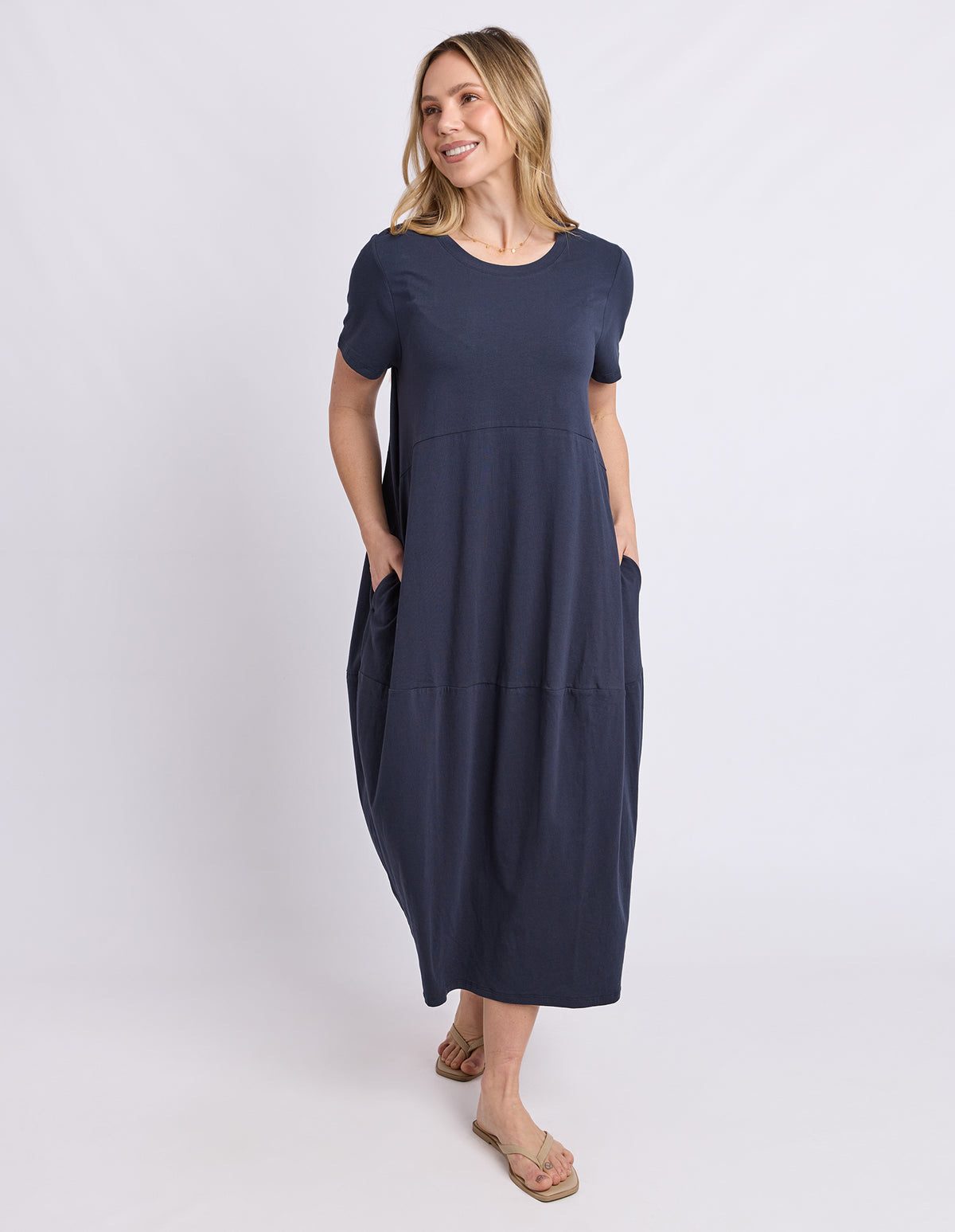 Diana S/S Dress Navy