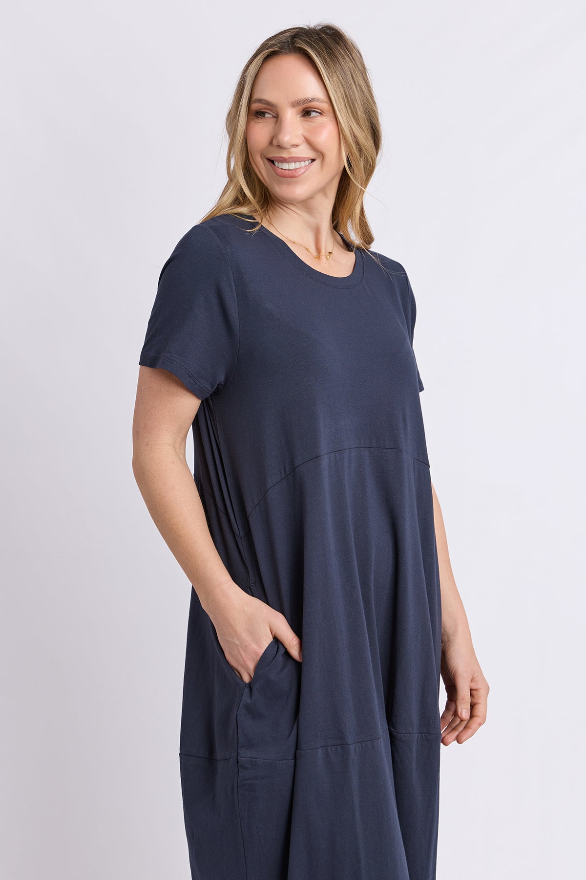 Diana S/S Dress Navy