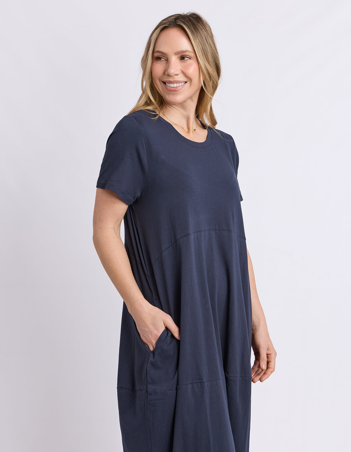 Diana S/S Dress Navy