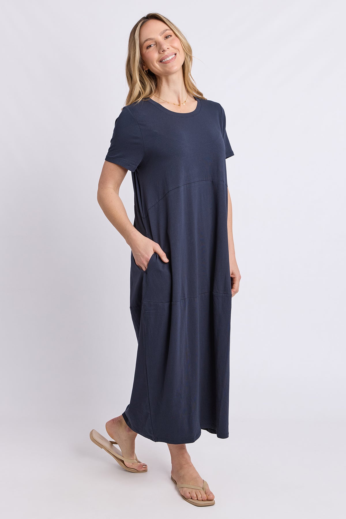 Diana S/S Dress Navy