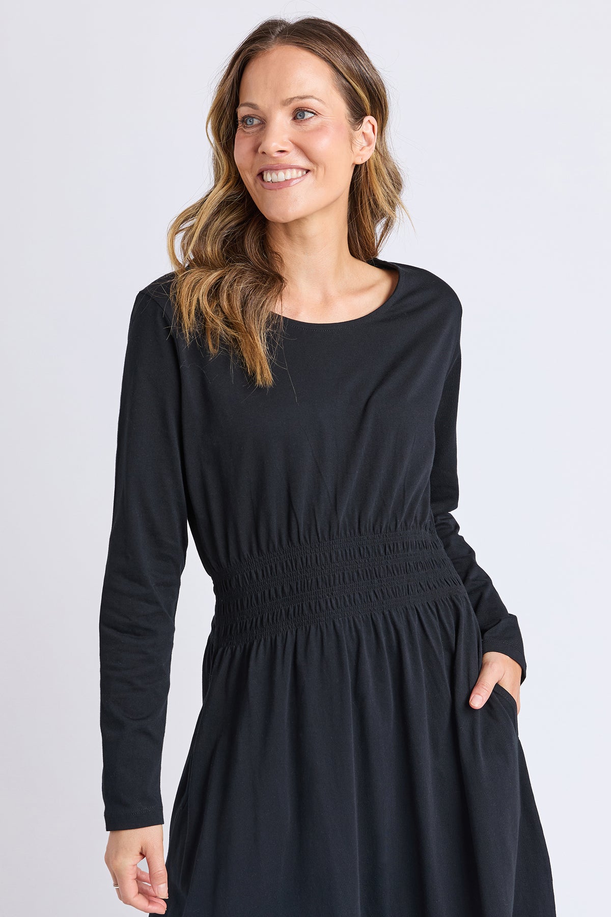 Nelle Dress Long Sleeve Black