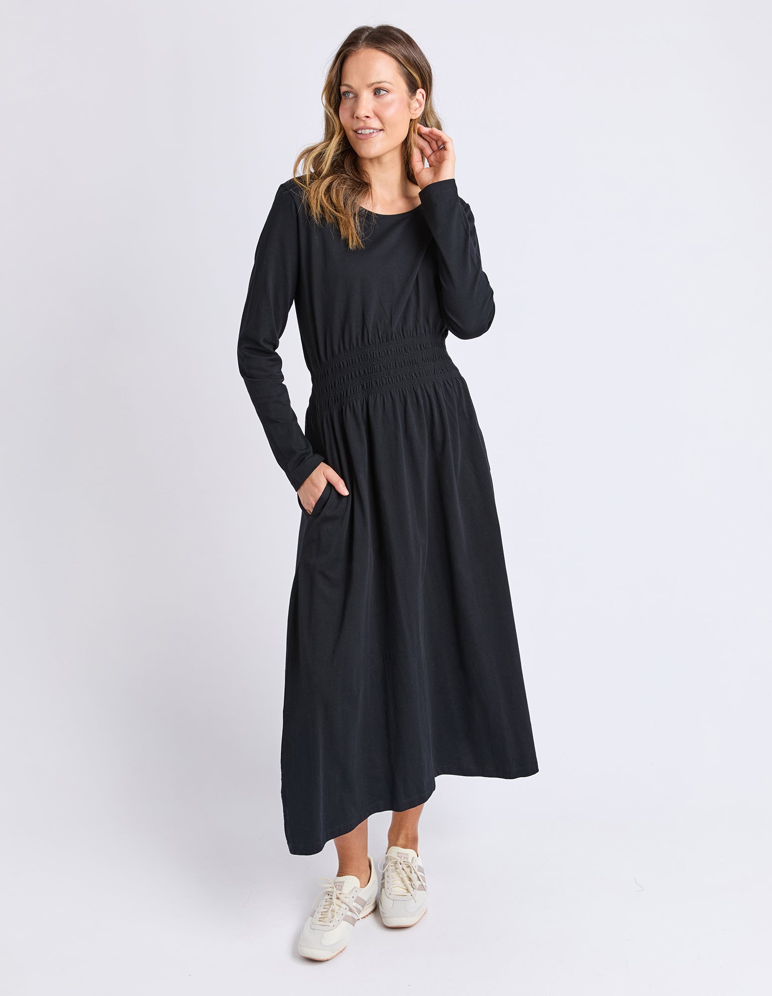Nelle Dress Long Sleeve Black