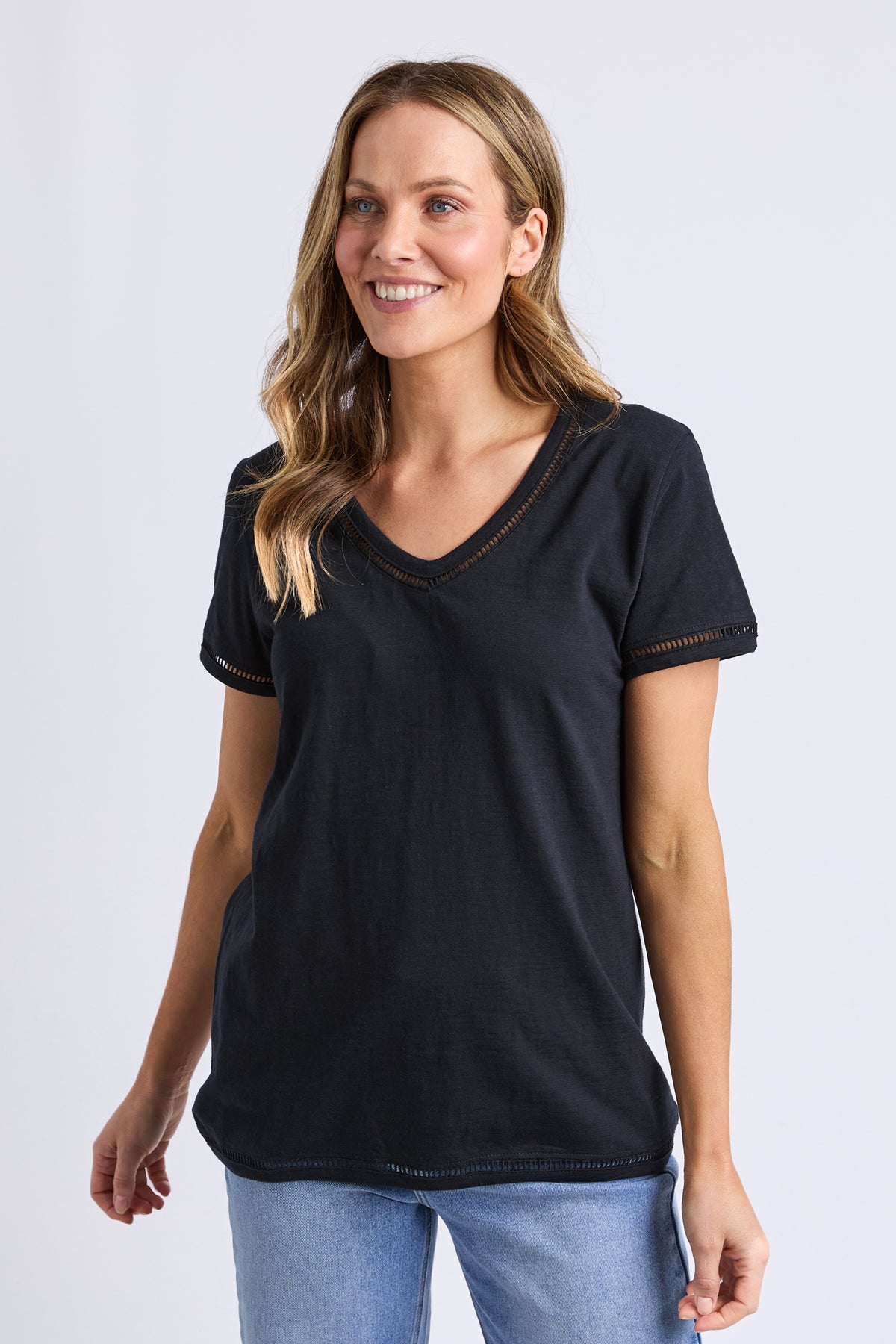 Victoria Short Sleeve Tee Black