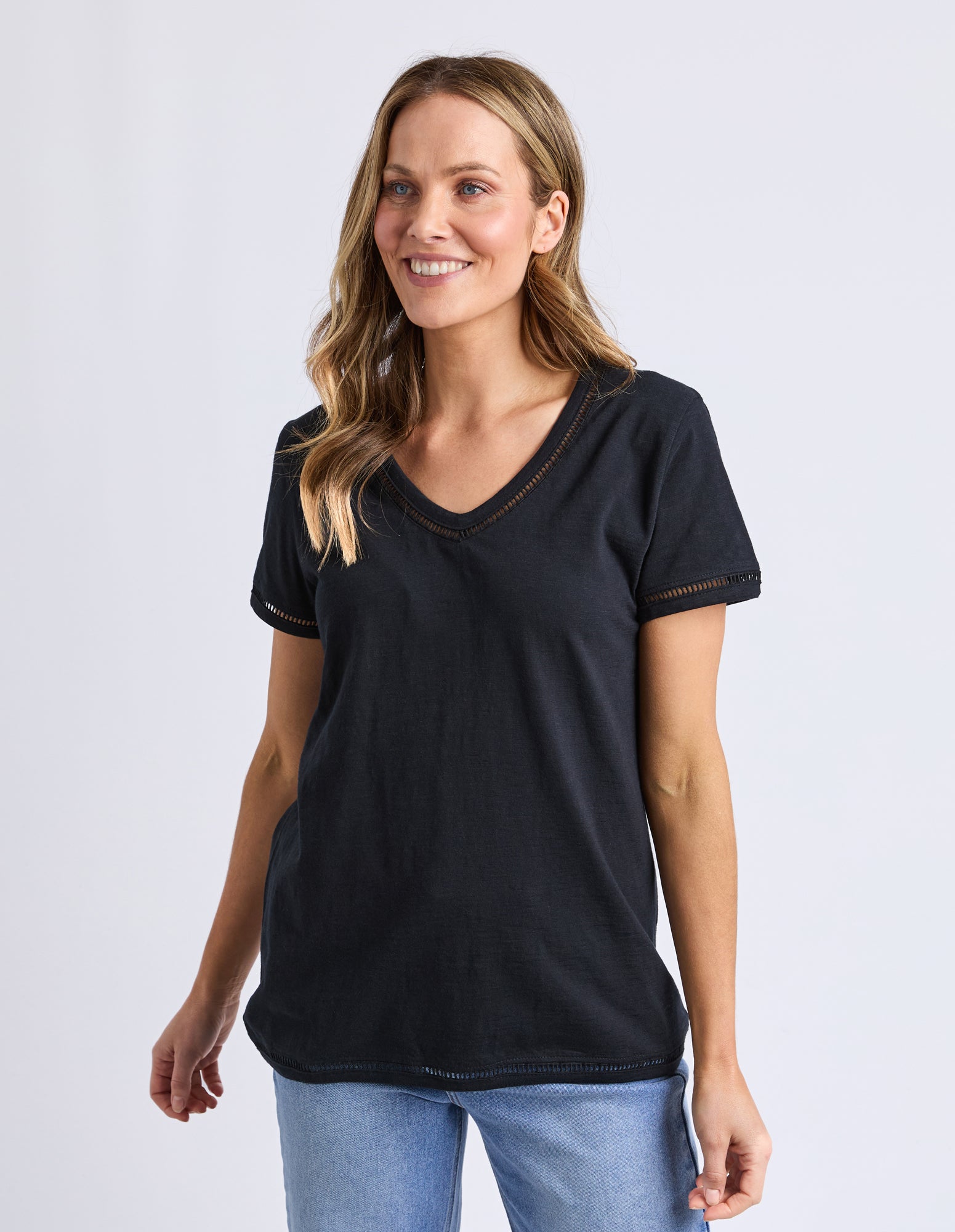 Victoria Short Sleeve Tee Black