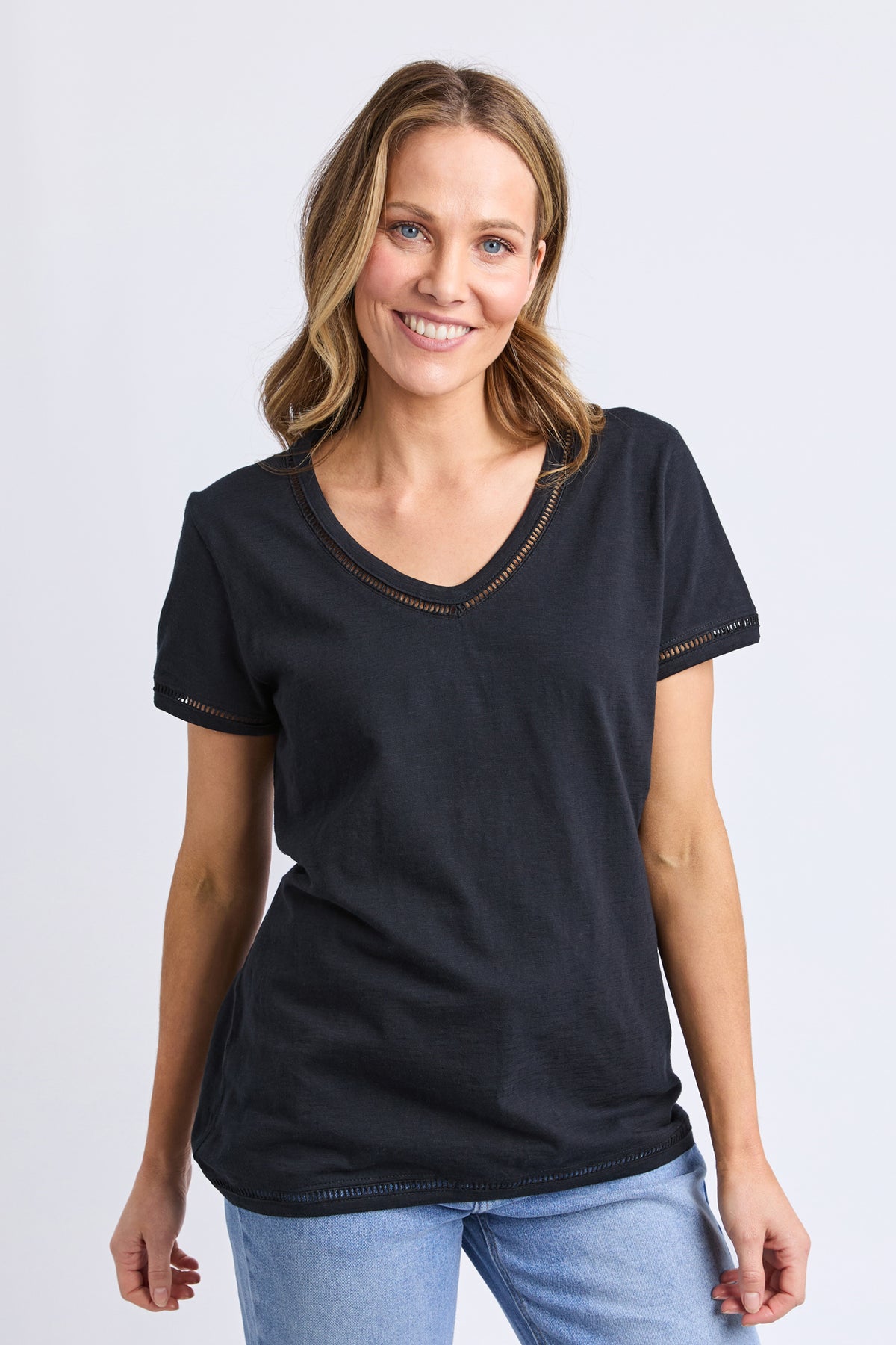 Victoria Short Sleeve Tee Black