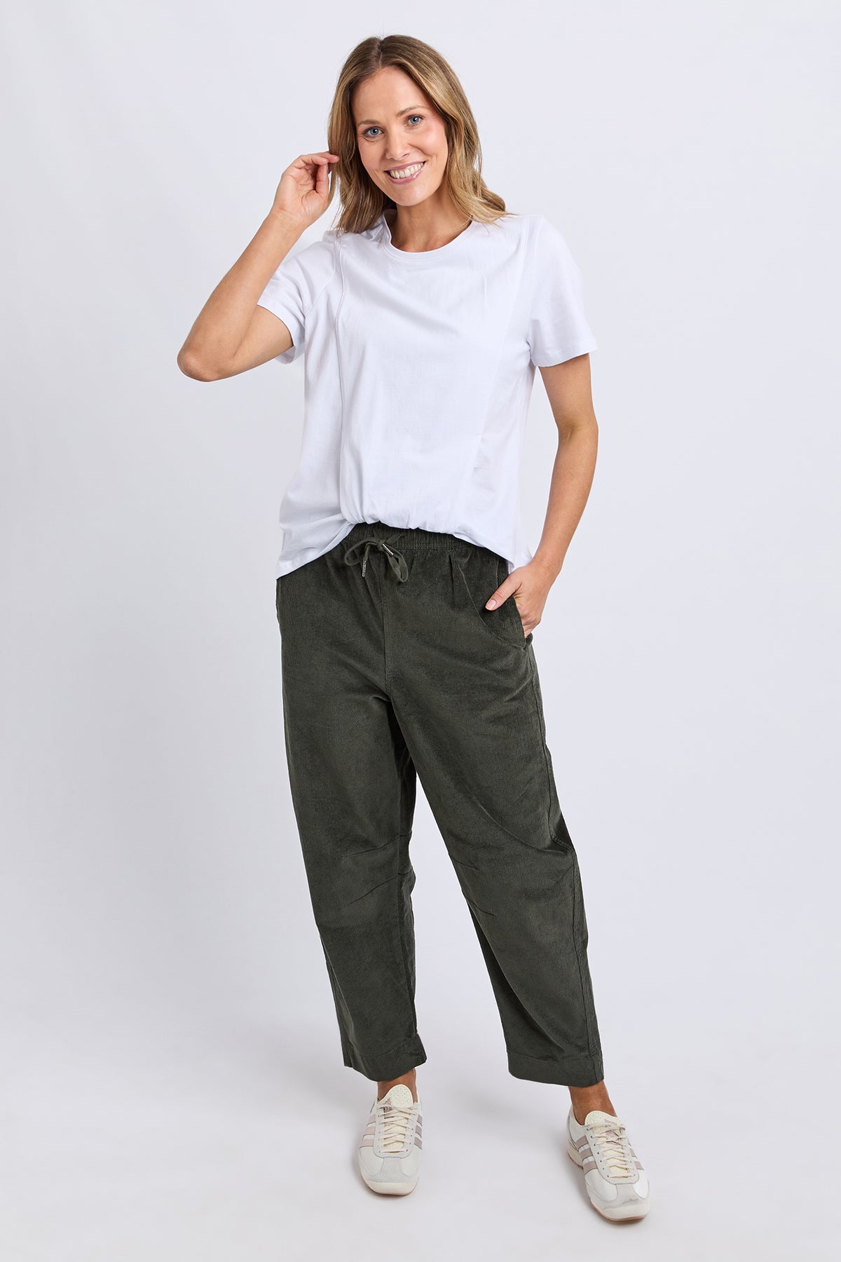 Collins Tuck Tee White