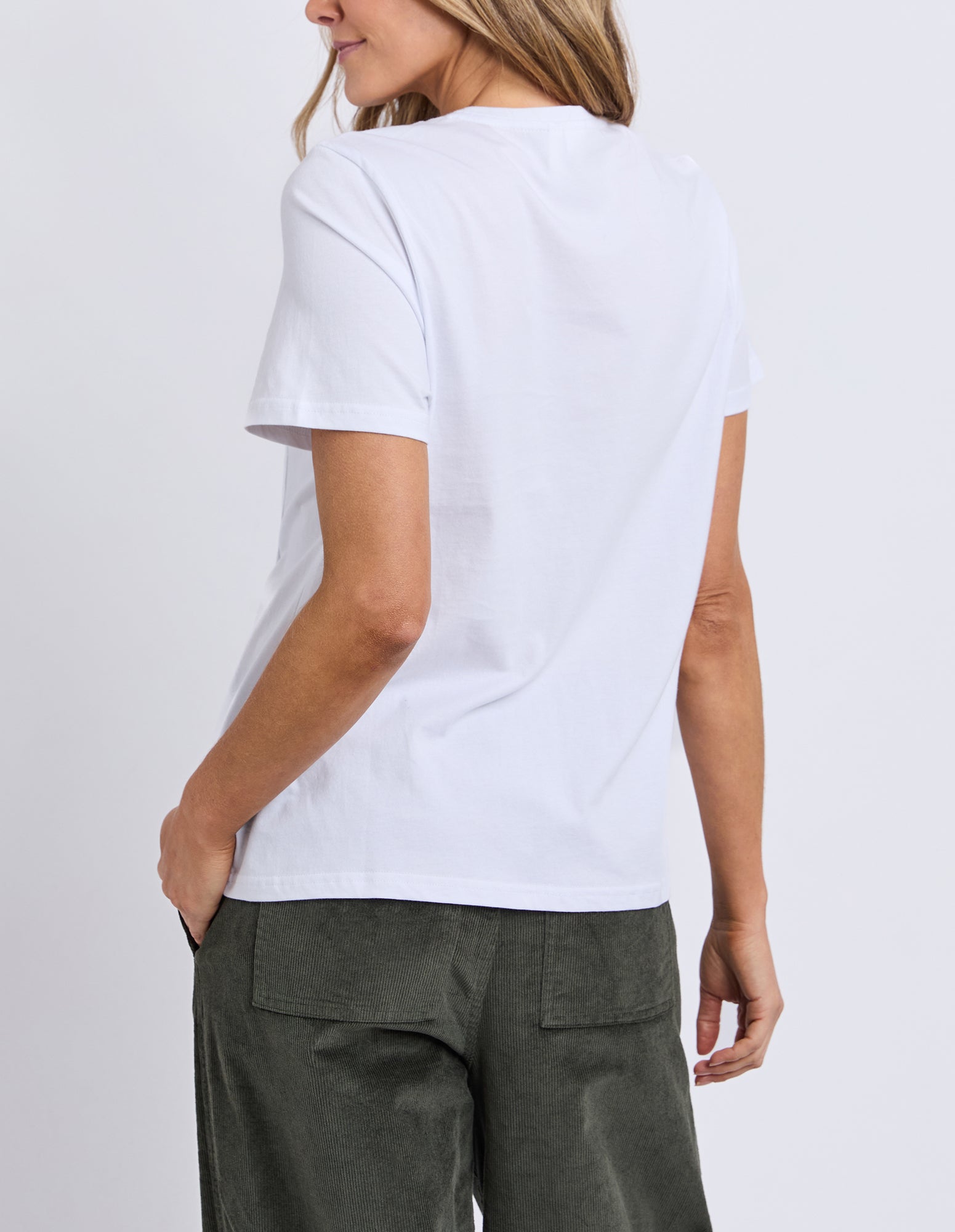 Collins Tuck Tee White