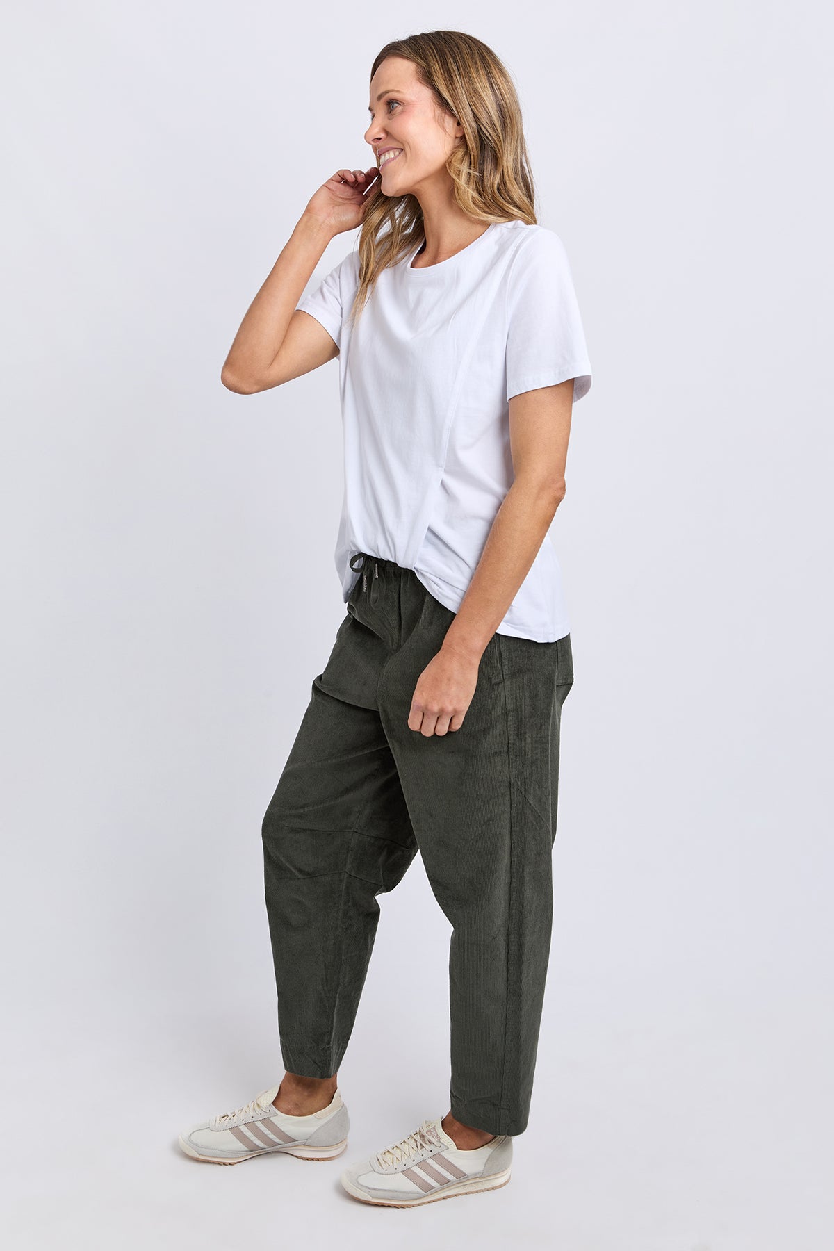 Collins Tuck Tee White