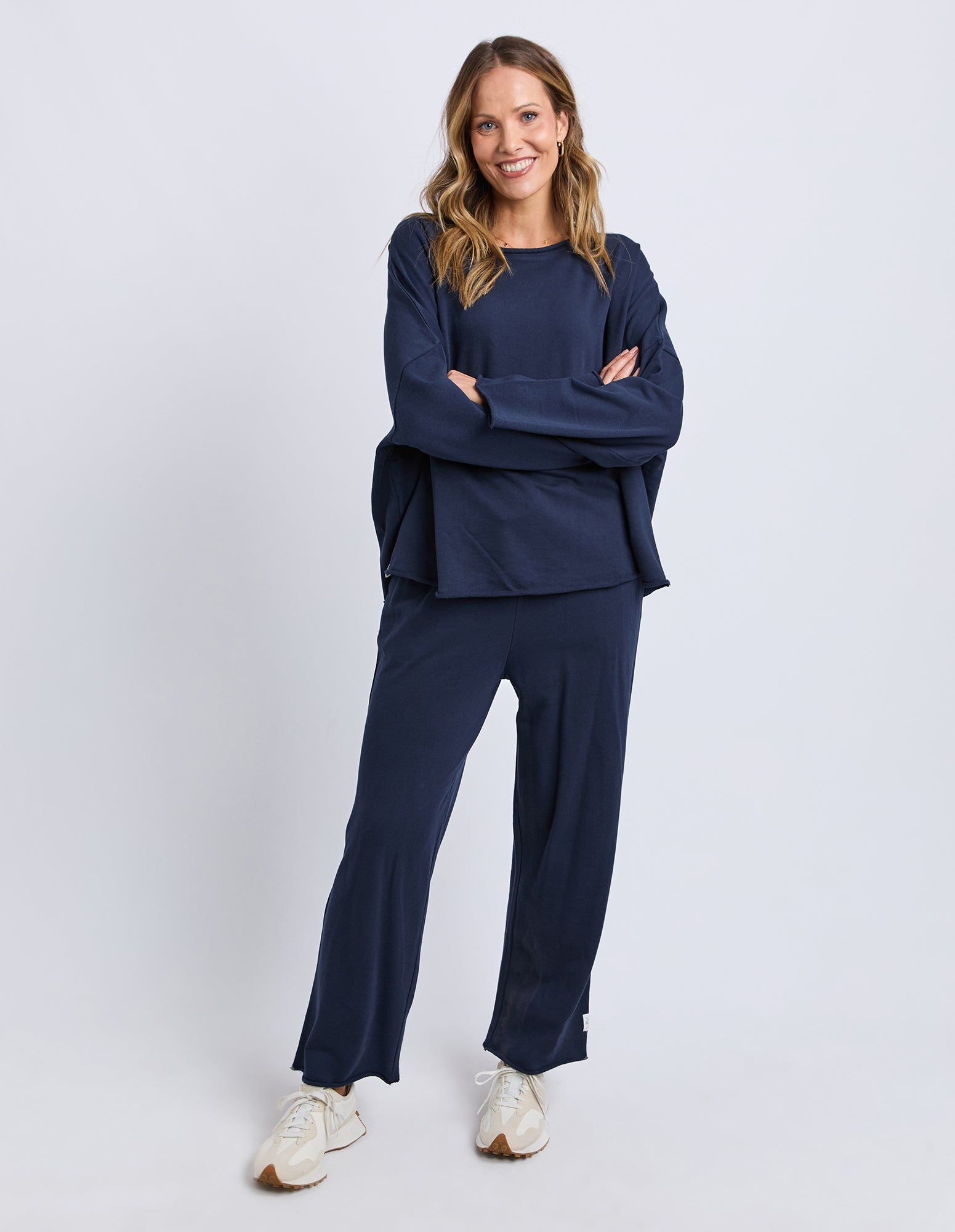 Gab Long Sleeve Sweat Dark Sapphire