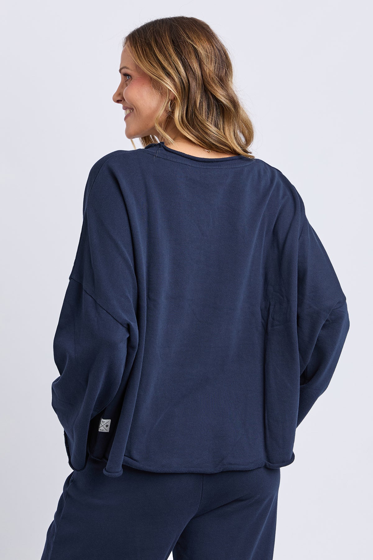 Gab Long Sleeve Sweat Dark Sapphire
