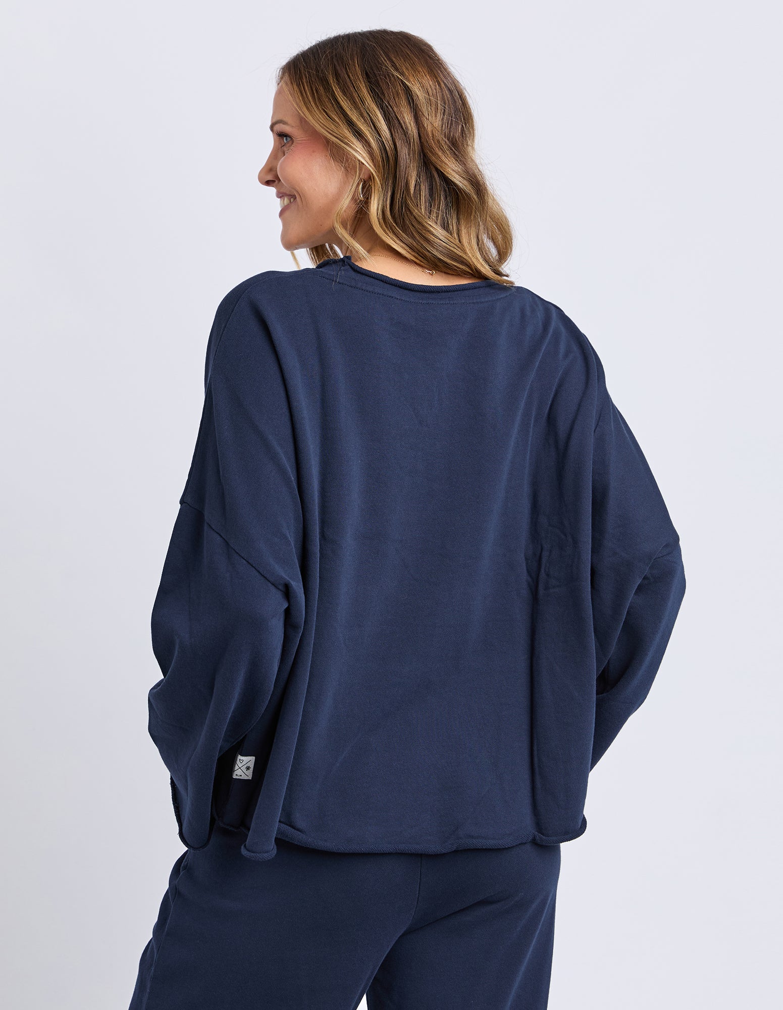 Gab Long Sleeve Sweat Dark Sapphire