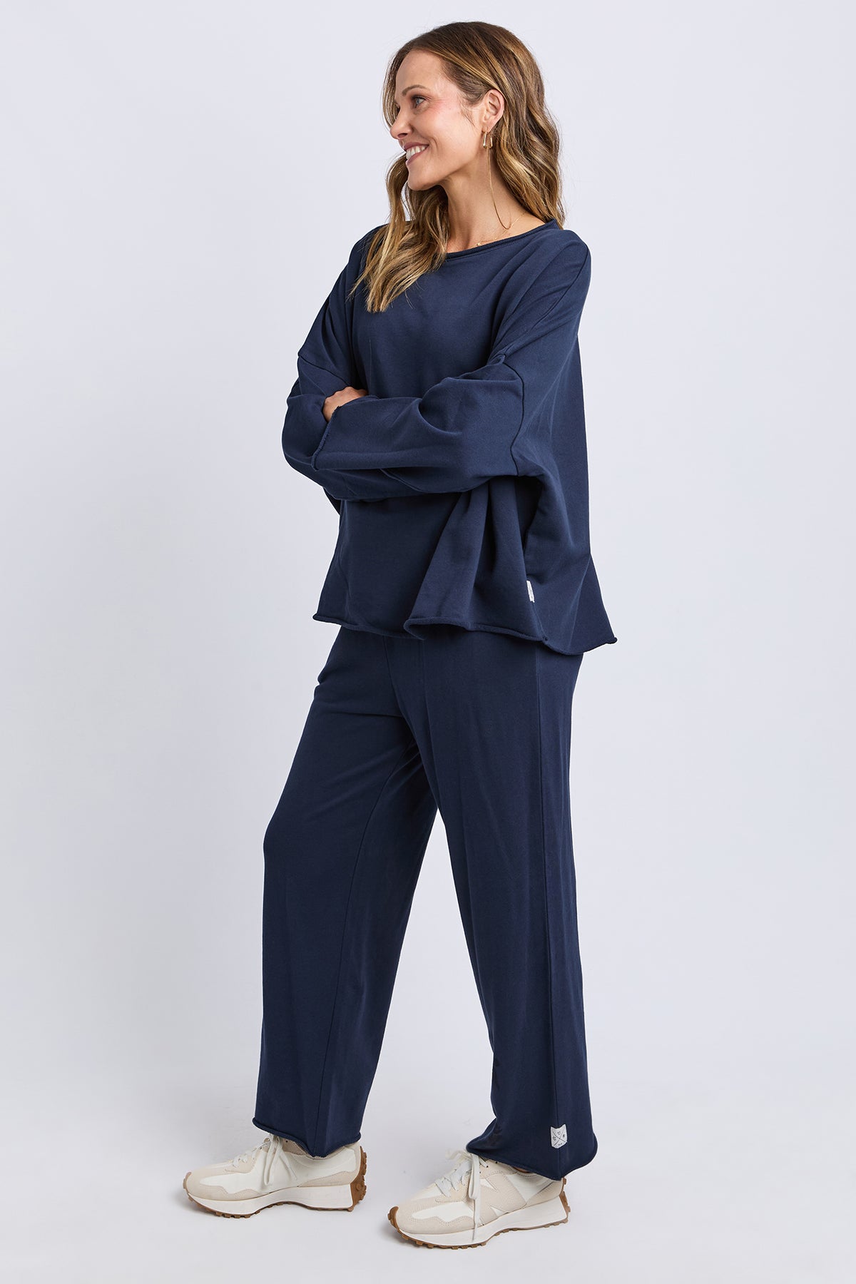 Gab Long Sleeve Sweat Dark Sapphire