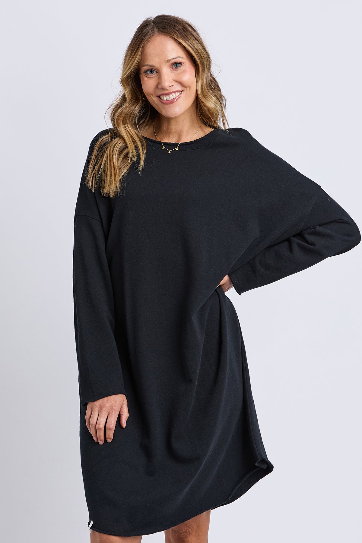 Gab Long Sleeve Dress Black