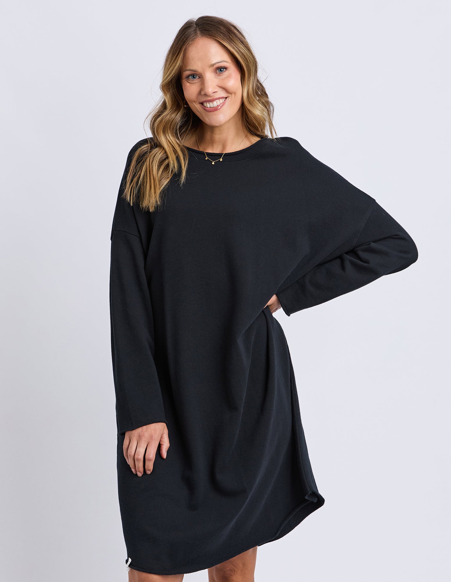 Gab Long Sleeve Dress Black