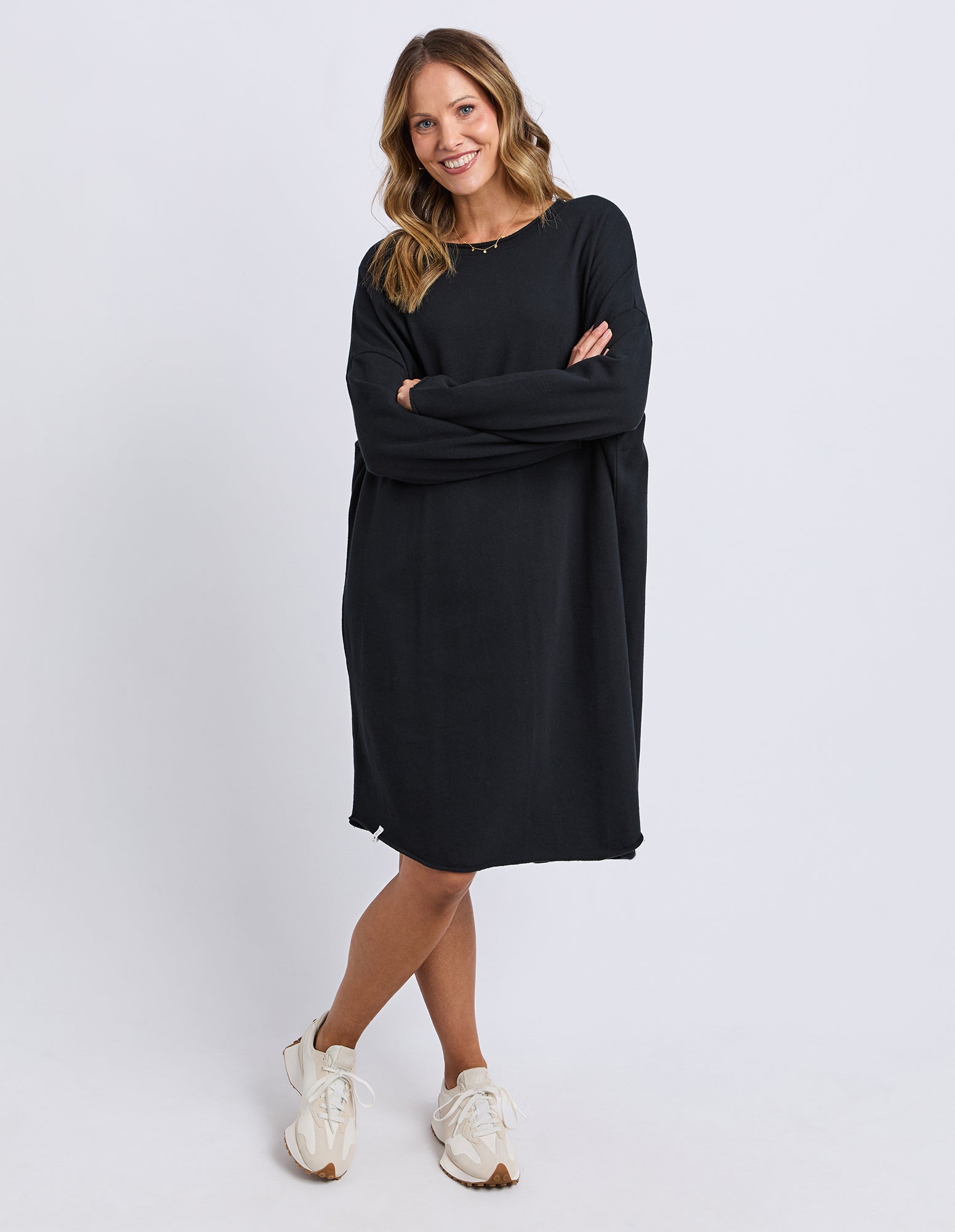 Gab Long Sleeve Dress Black
