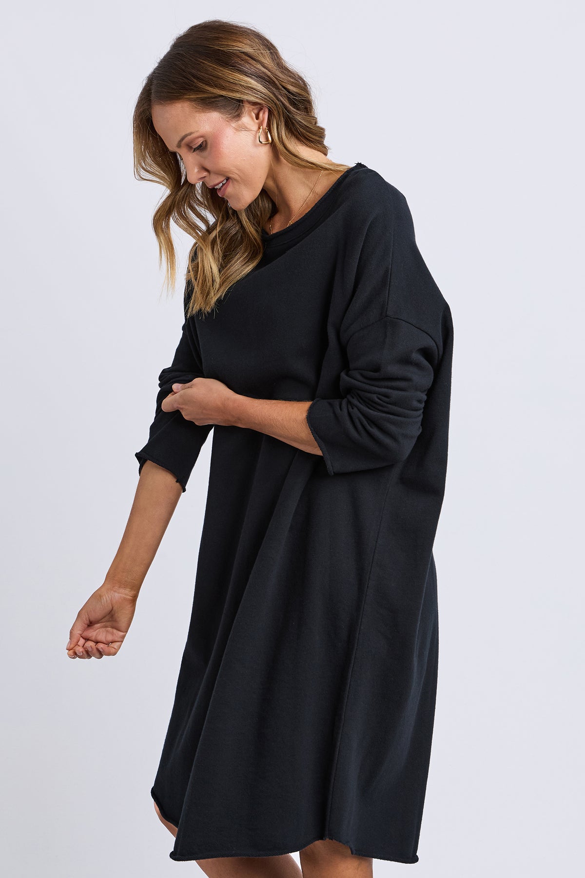 Gab Long Sleeve Dress Black