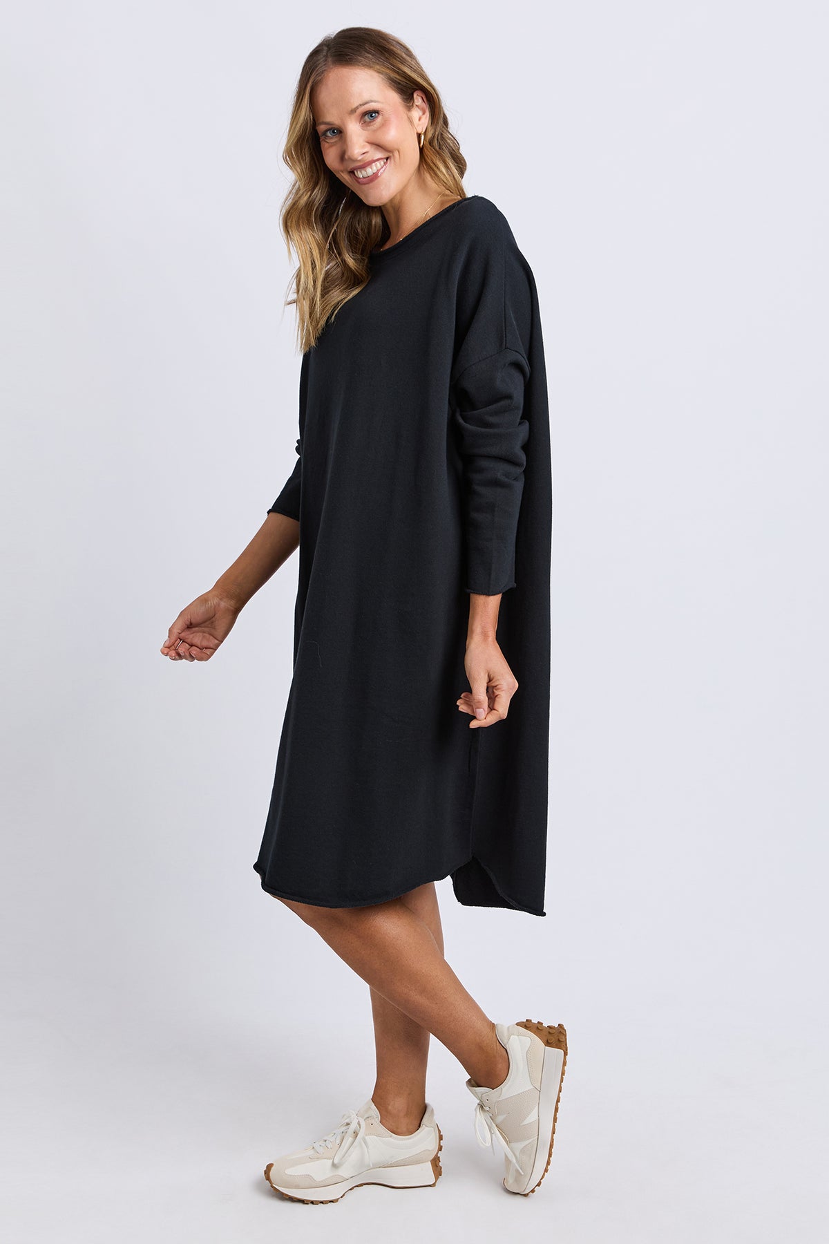 Gab Long Sleeve Dress Black