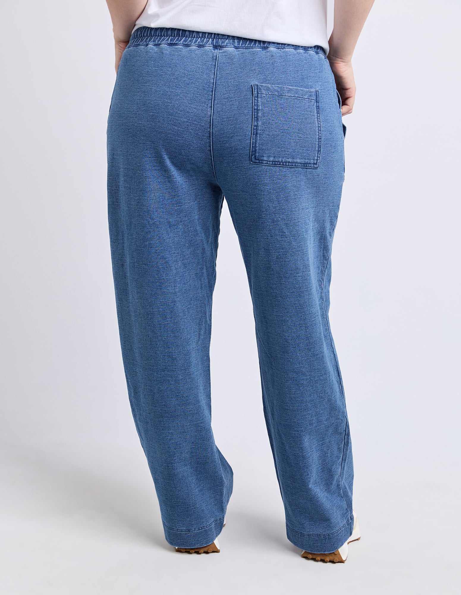 Valerie Trackpant Blue Denim Look