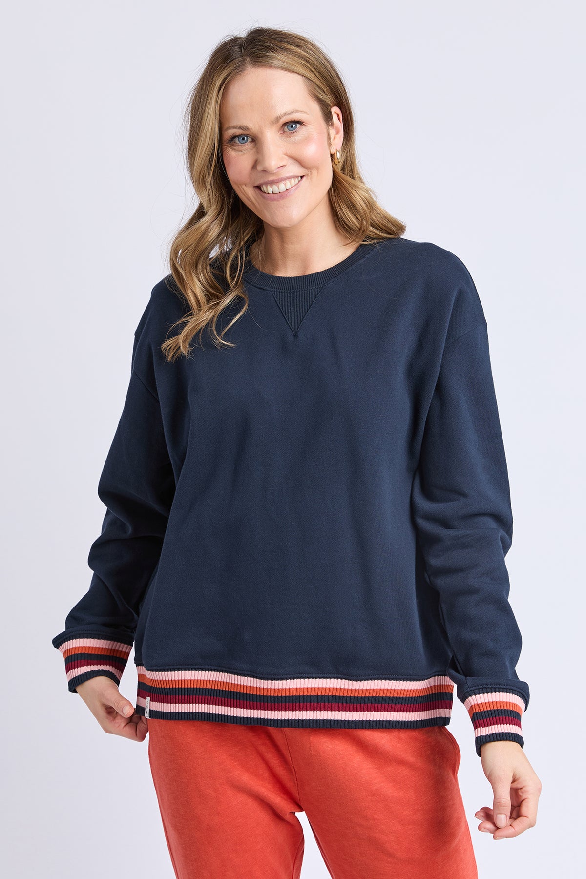Lili Fleece Crew Navy
