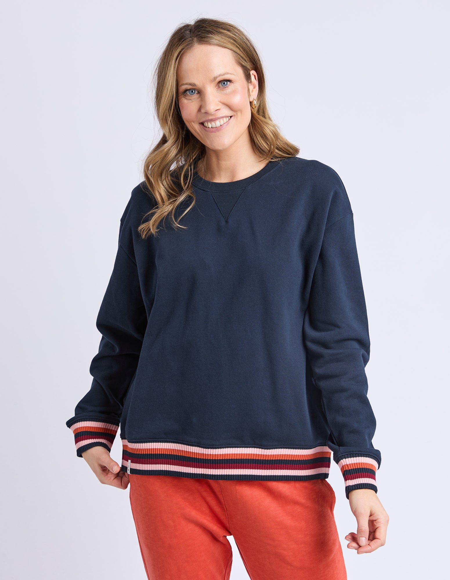 Lili Fleece Crew Navy