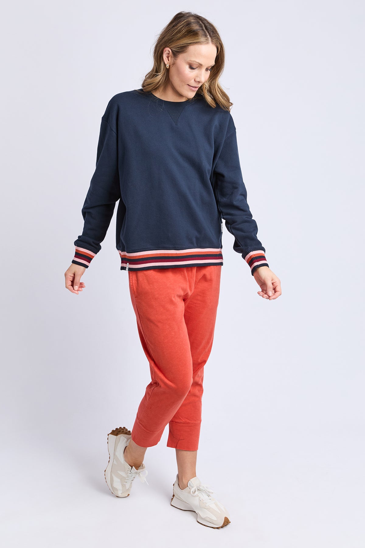 Lili Fleece Crew Navy