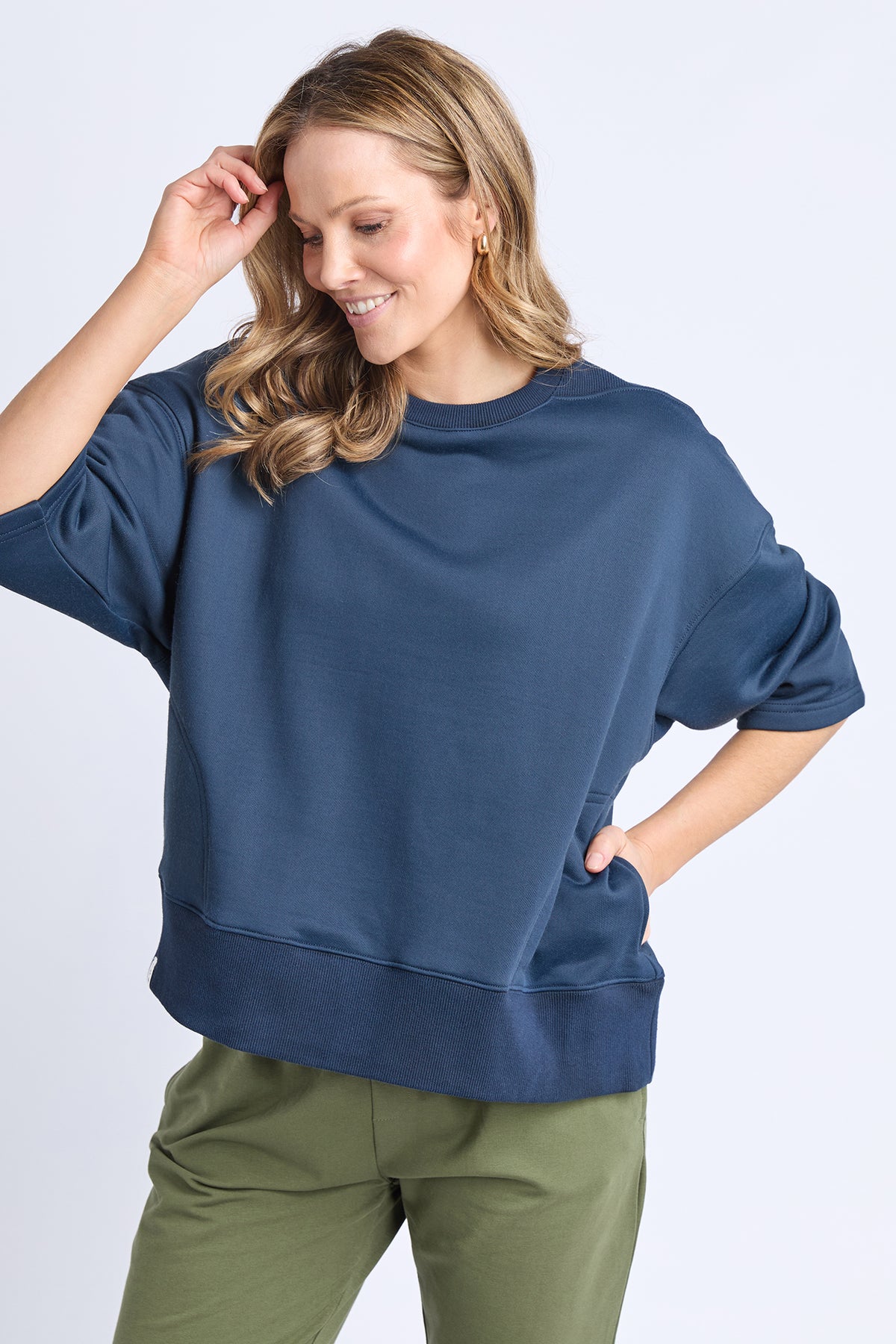 Ines Sweat Navy
