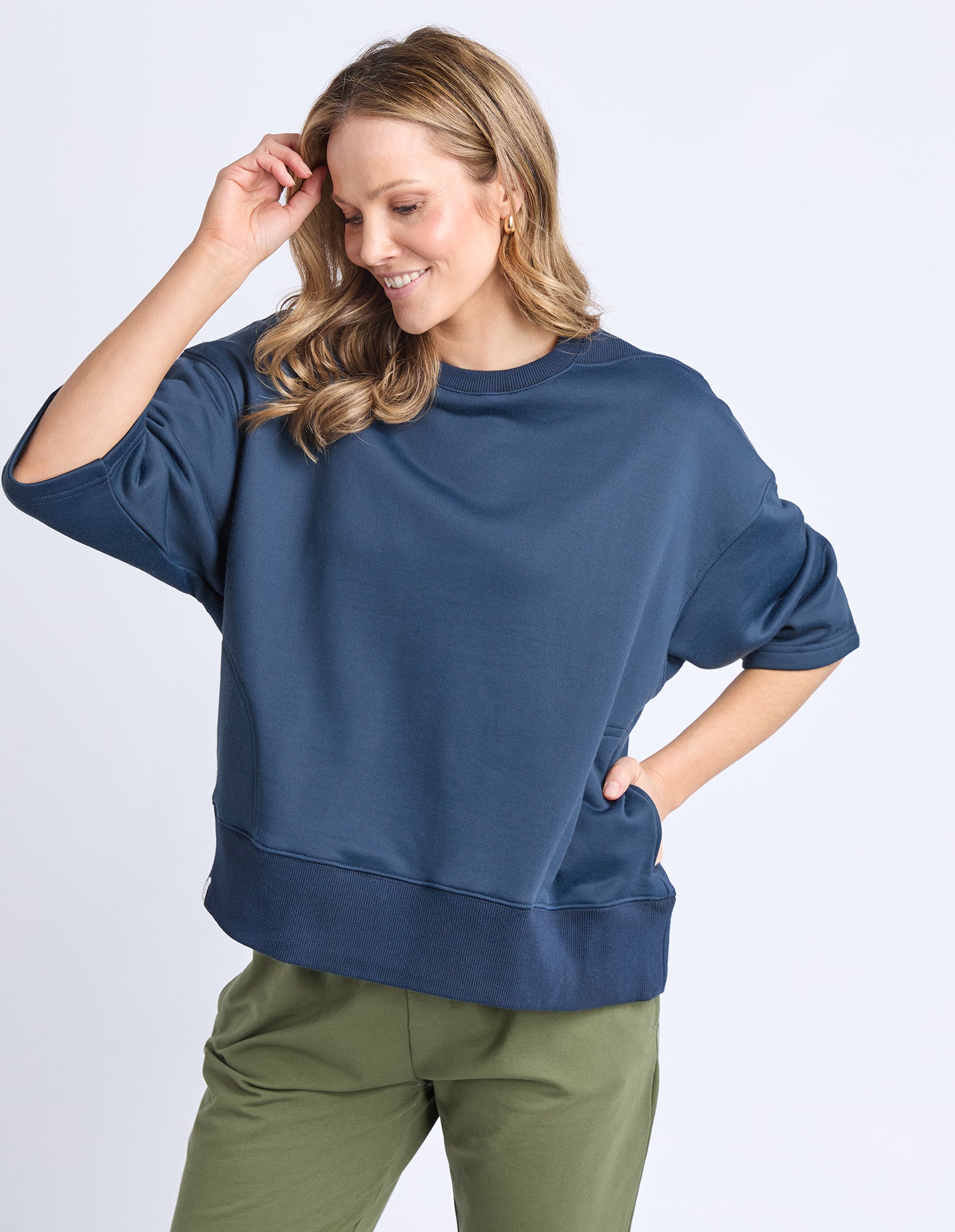 Ines Sweat Navy