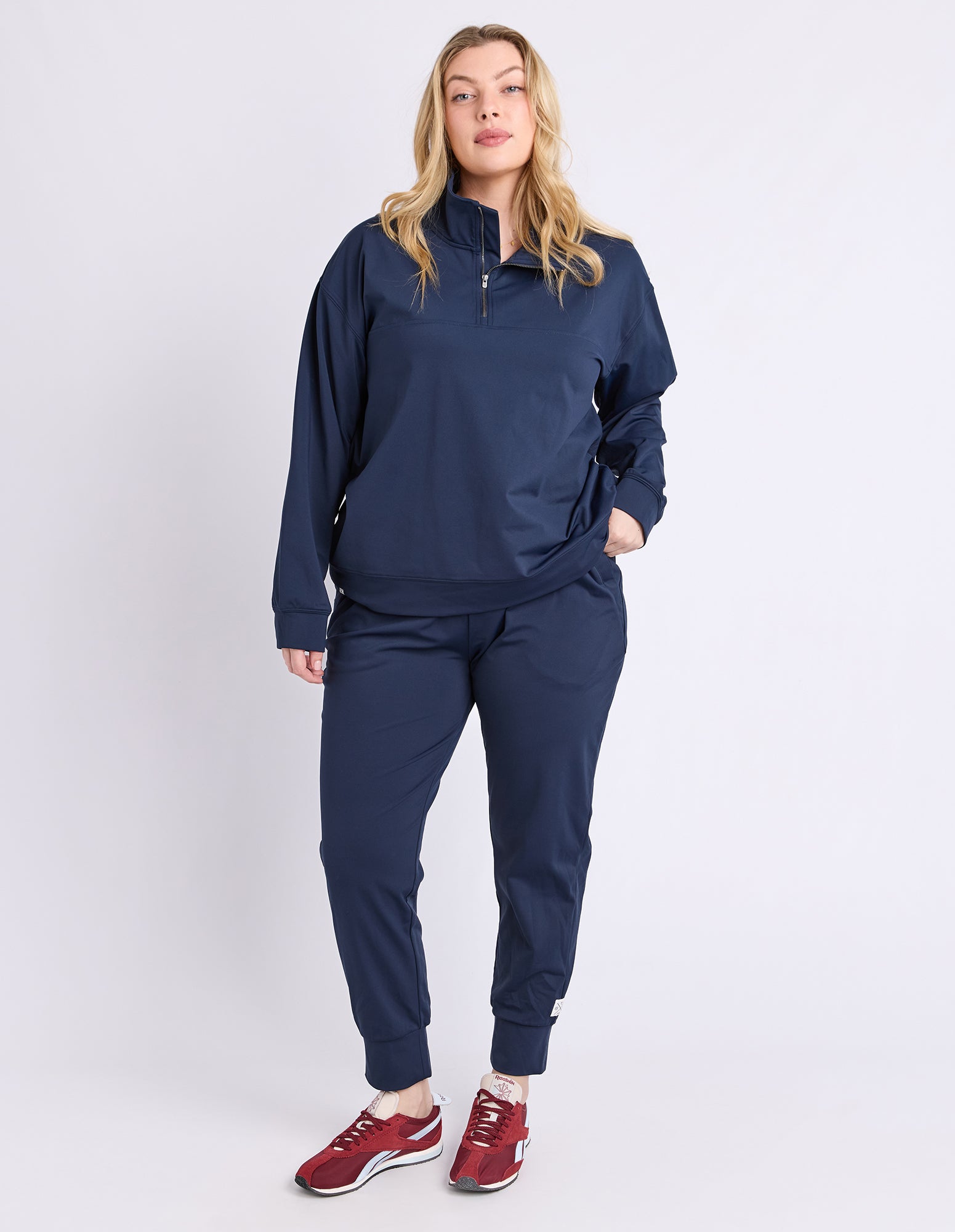 Alexis Half Zip Navy