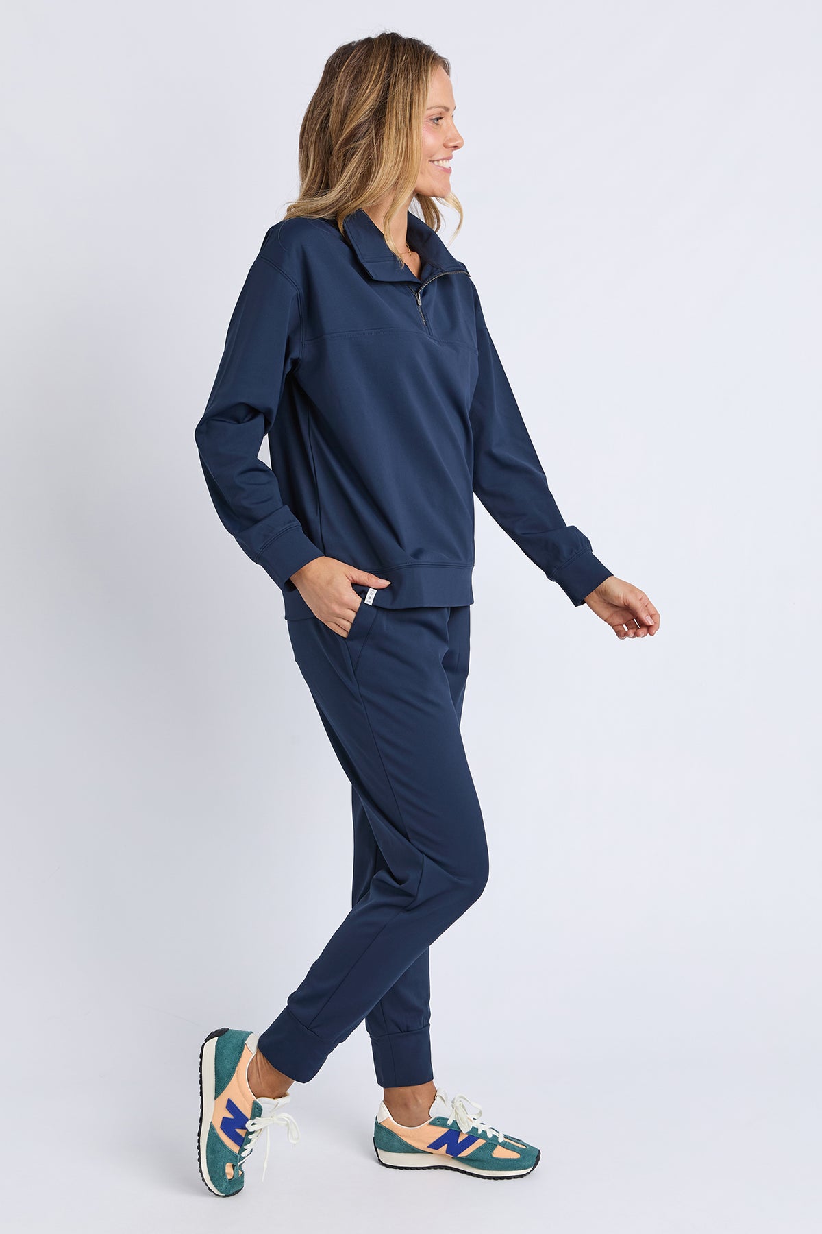 Alexis Half Zip Navy