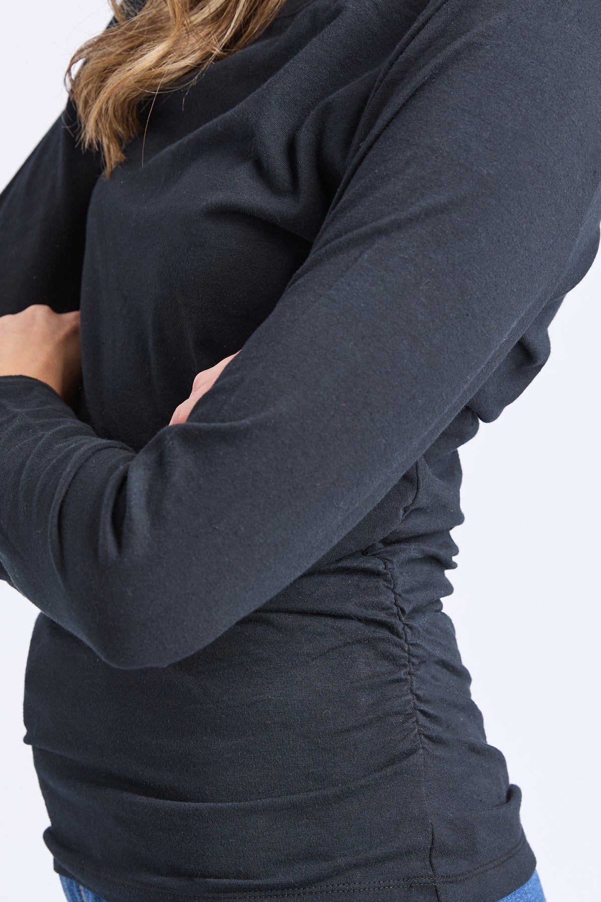 Ivie Ruched Top Black