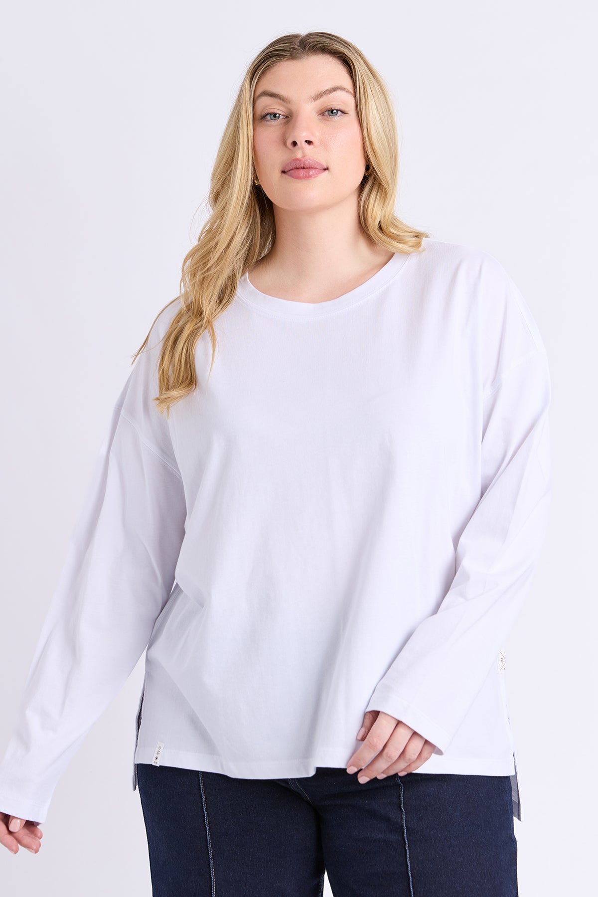 Renee Long Sleeve Tee White