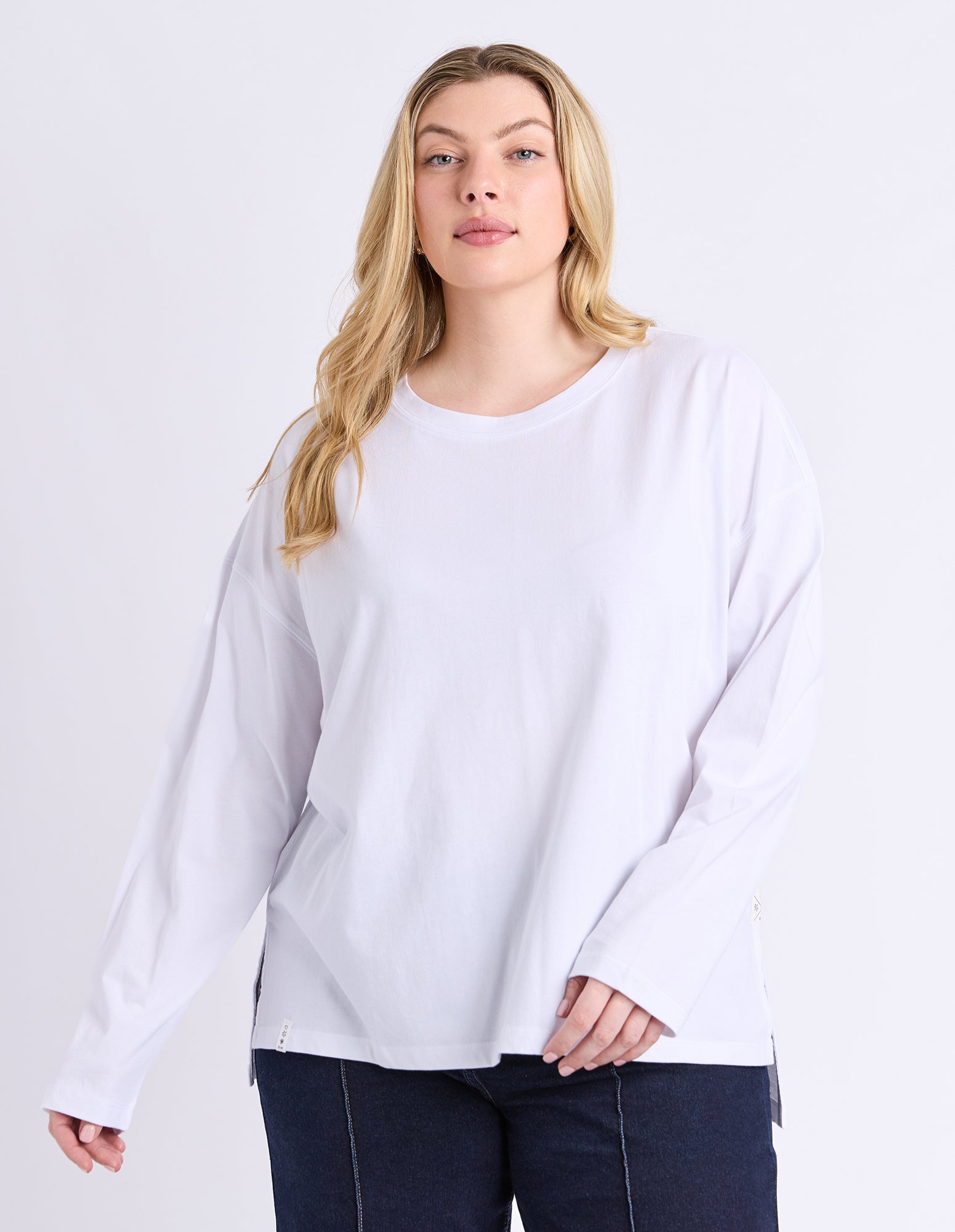 Renee Long Sleeve Tee White