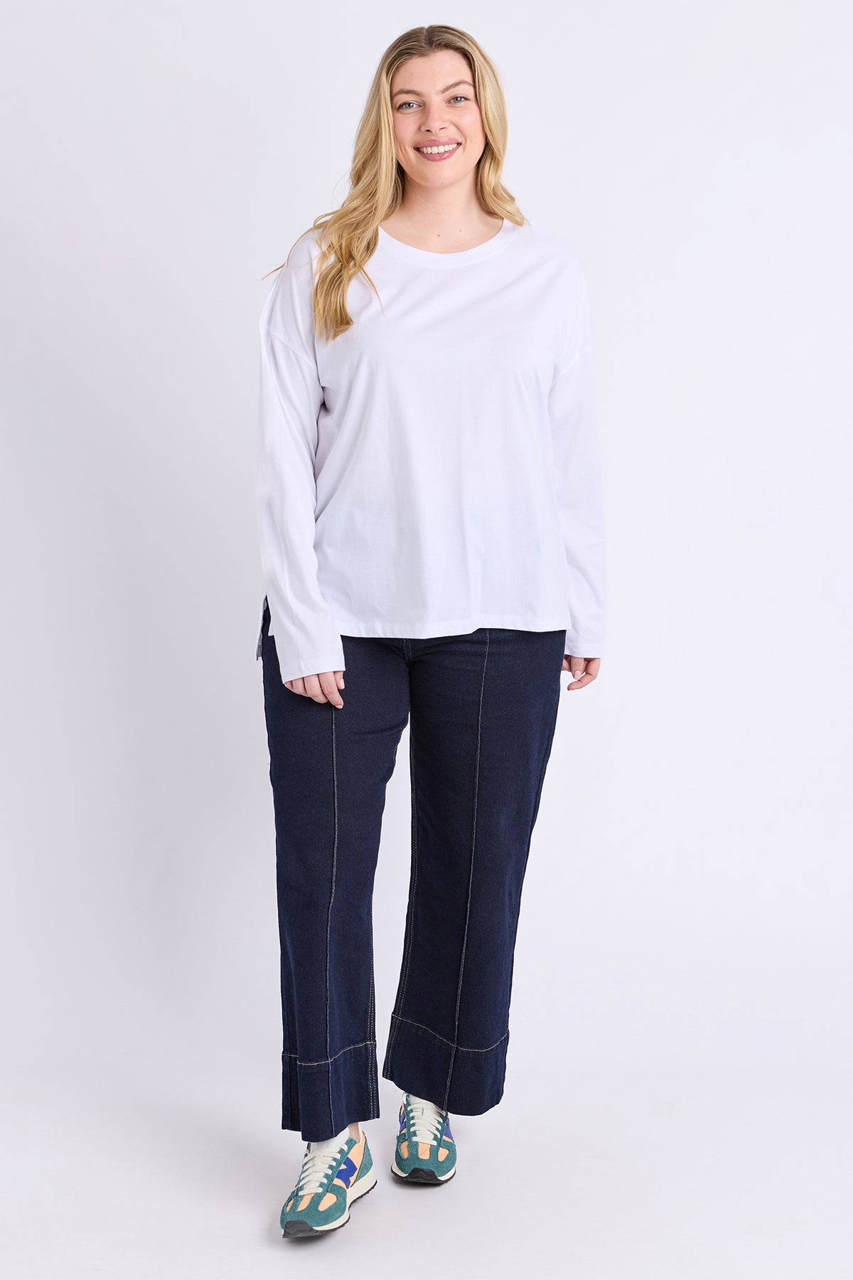 Renee Long Sleeve Tee White