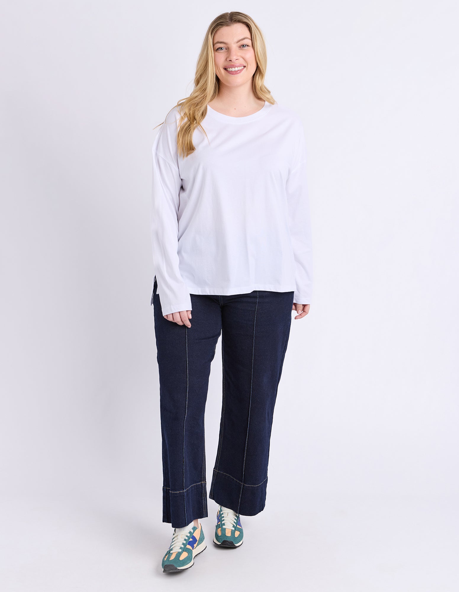 Renee Long Sleeve Tee White