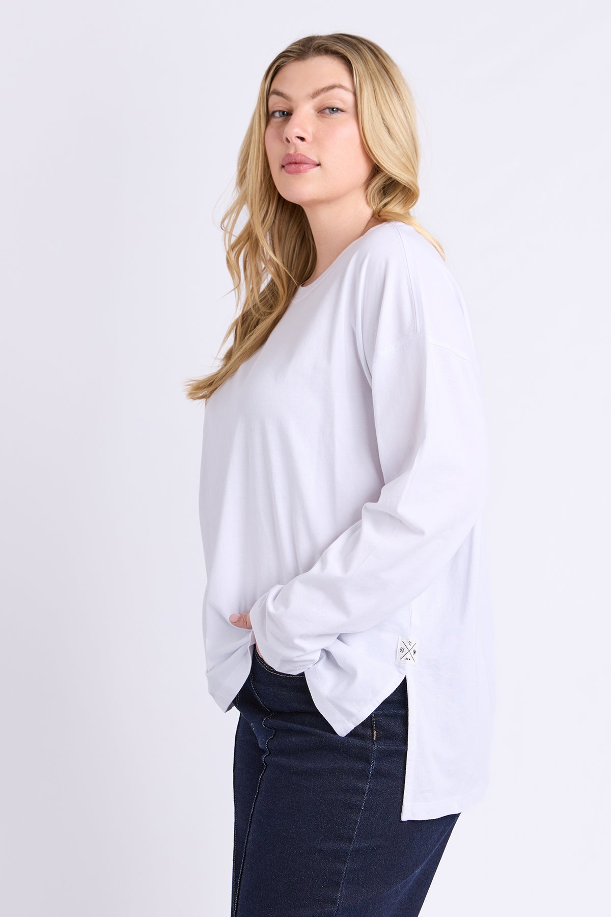 Renee Long Sleeve Tee White