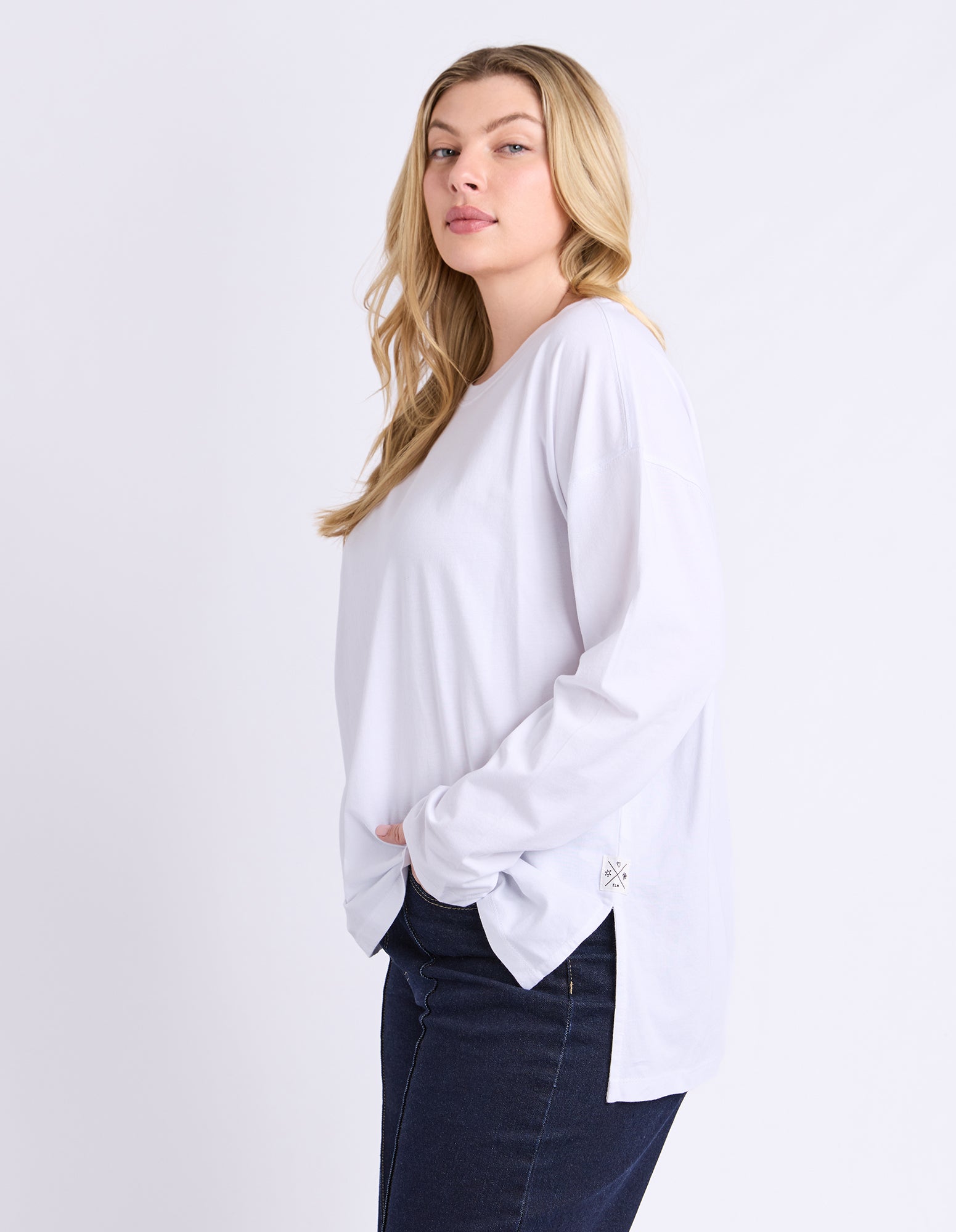Renee Long Sleeve Tee White