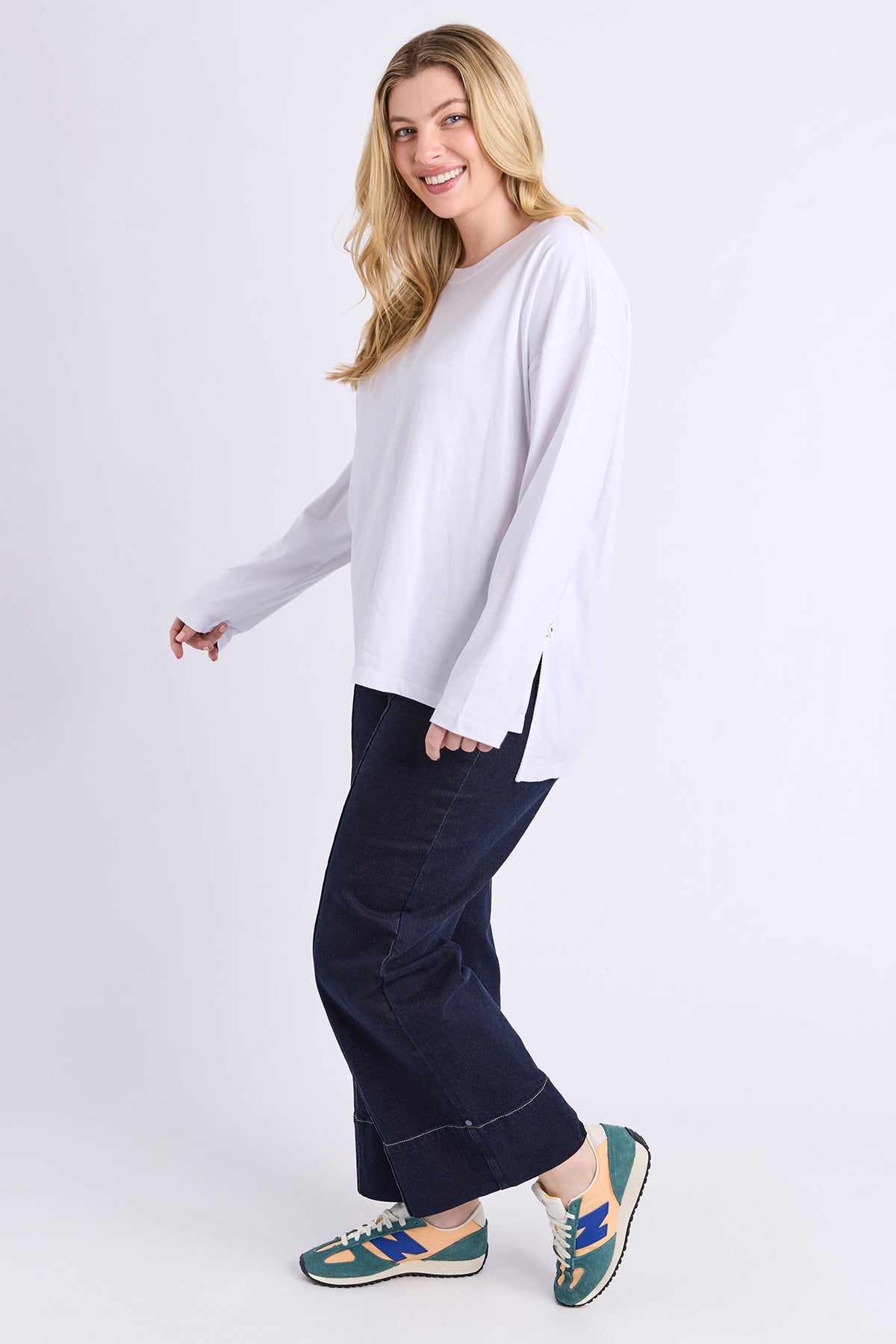Renee Long Sleeve Tee White