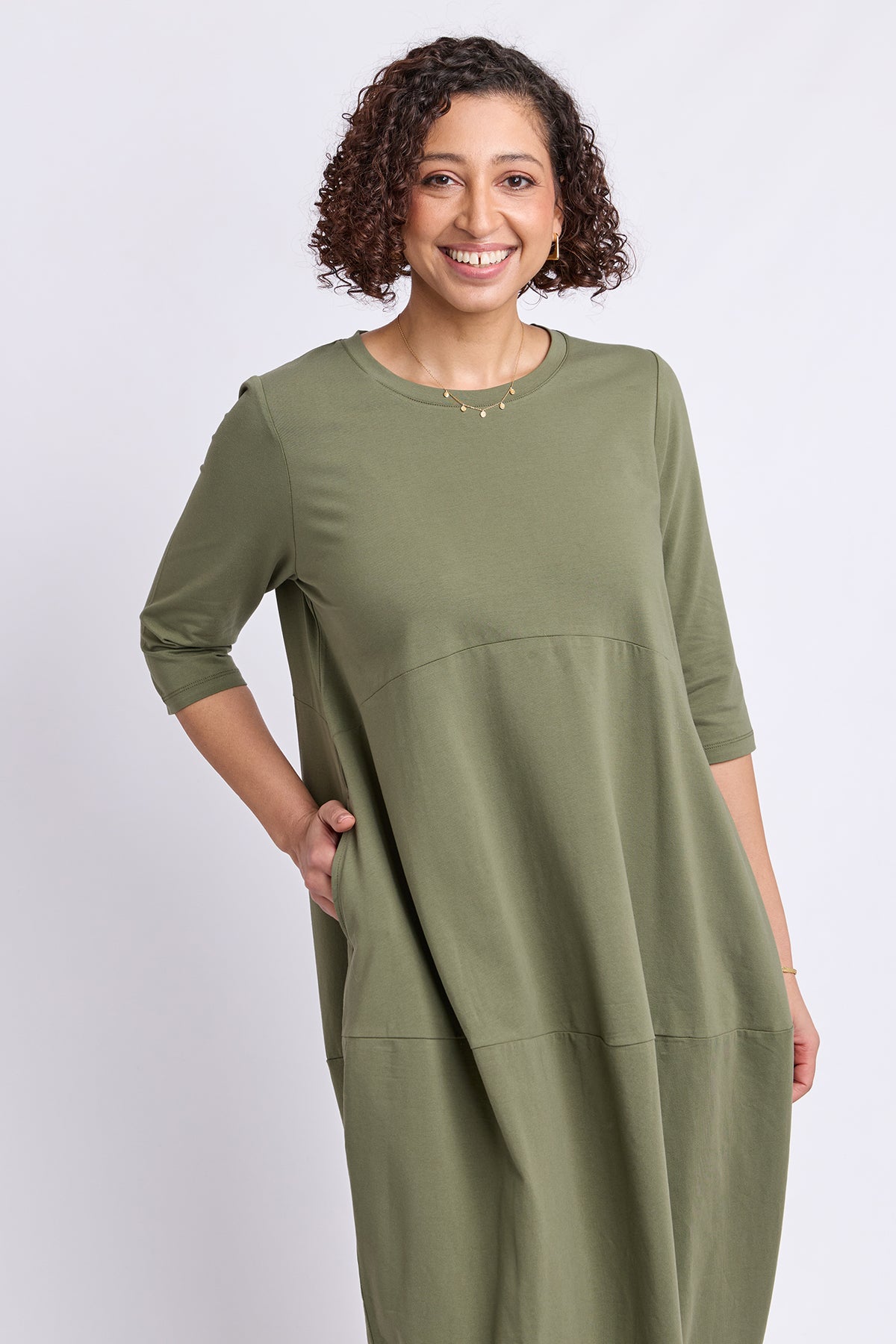 Diana Dress 3/4 Sleeve Clover