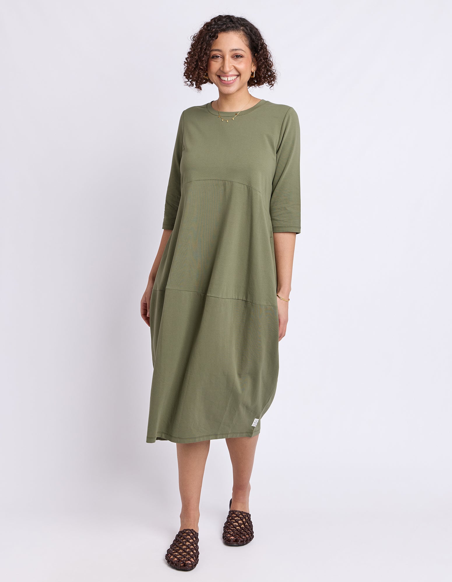 Diana Dress 3/4 Sleeve Clover