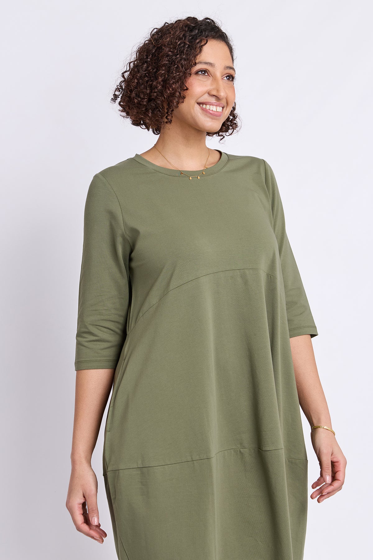 Diana Dress 3/4 Sleeve Clover