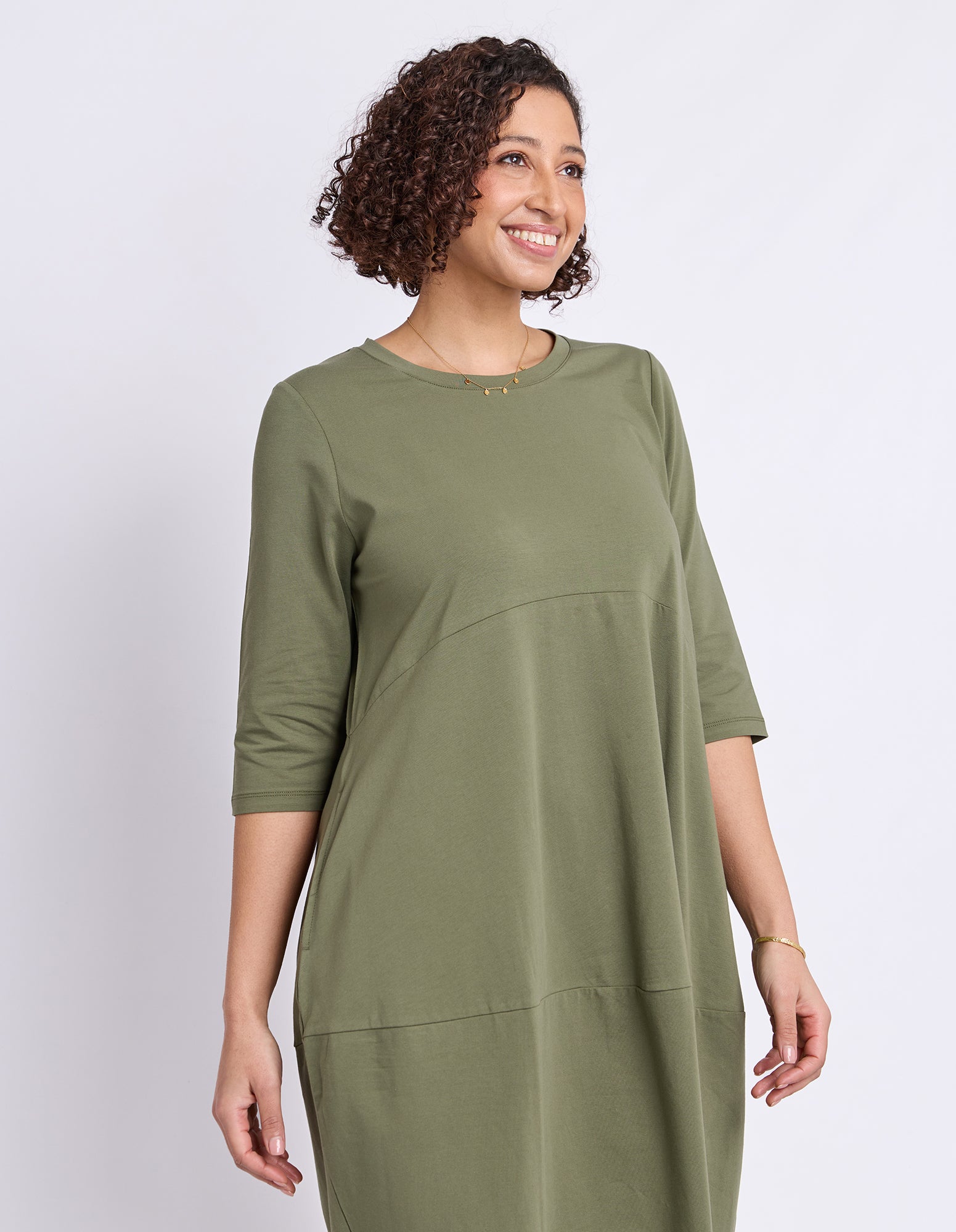 Diana Dress 3/4 Sleeve Clover