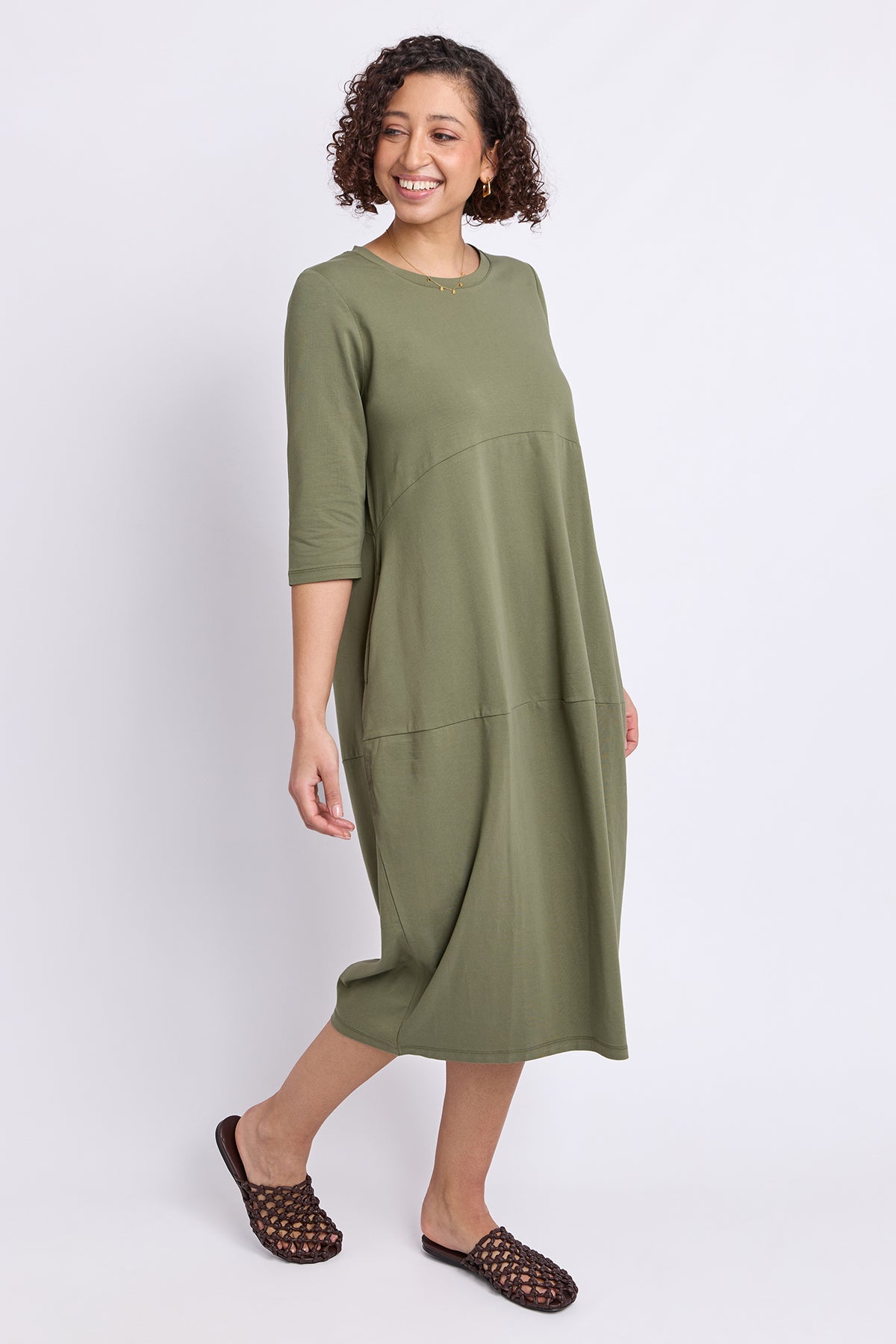 Diana Dress 3/4 Sleeve Clover