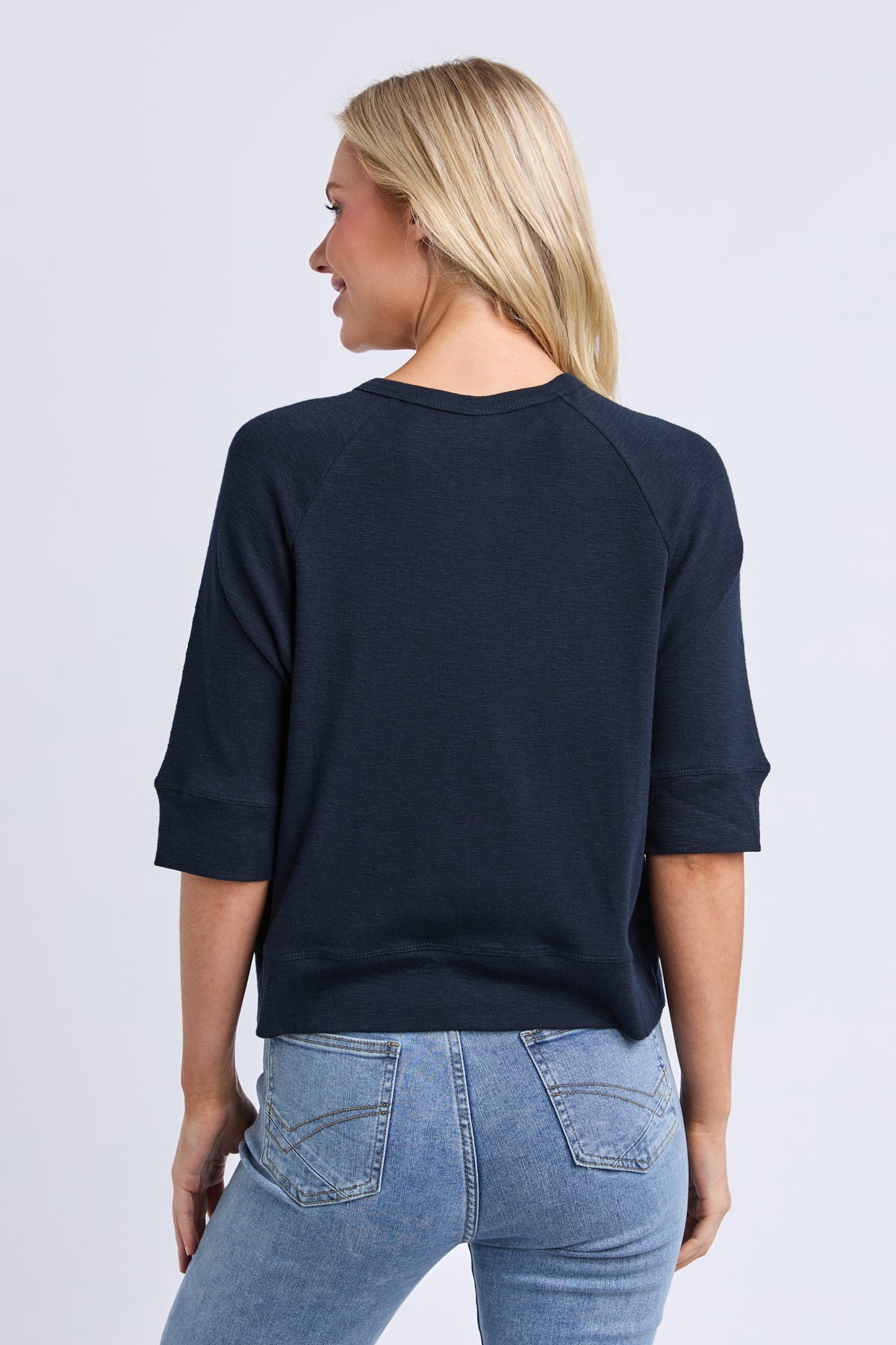 Yvette Short Sleeve Cardi Navy