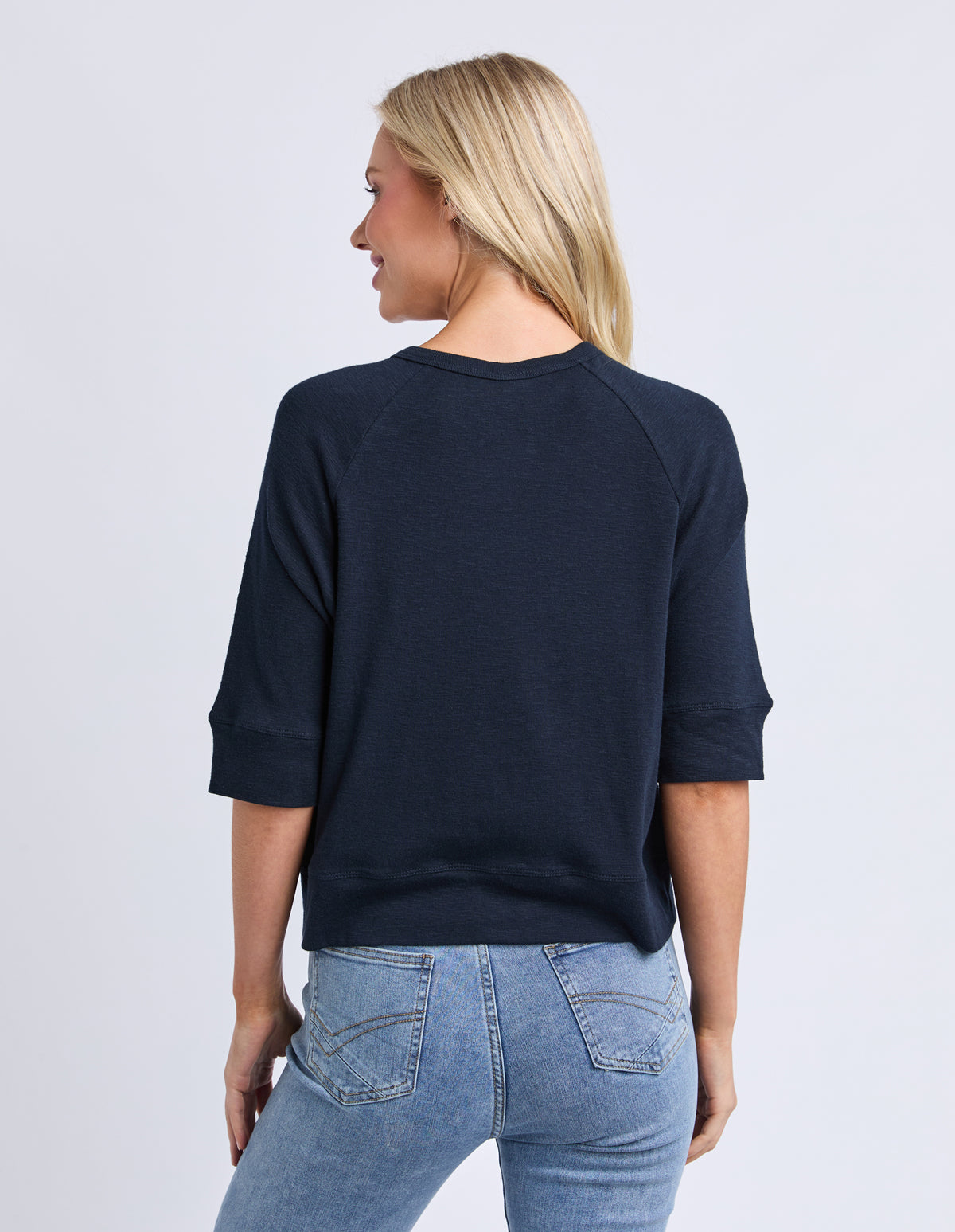 Yvette Short Sleeve Cardi Navy