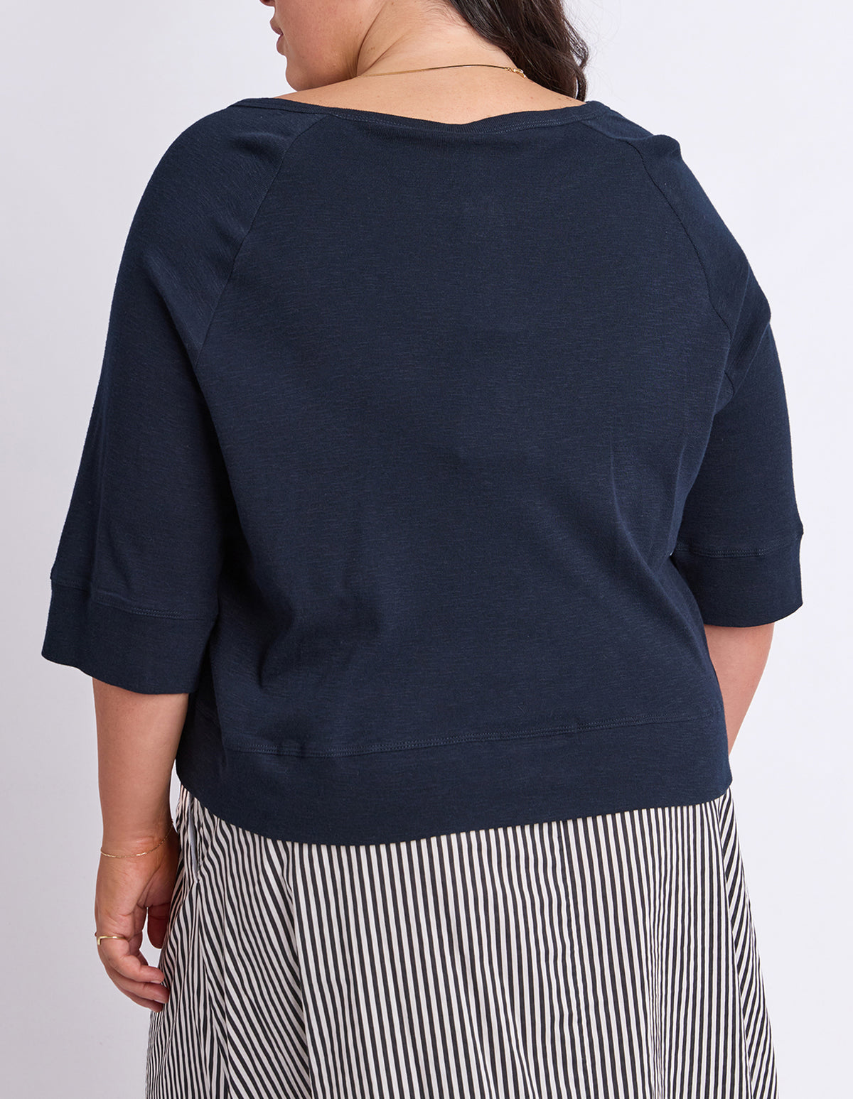Yvette Short Sleeve Cardi Navy