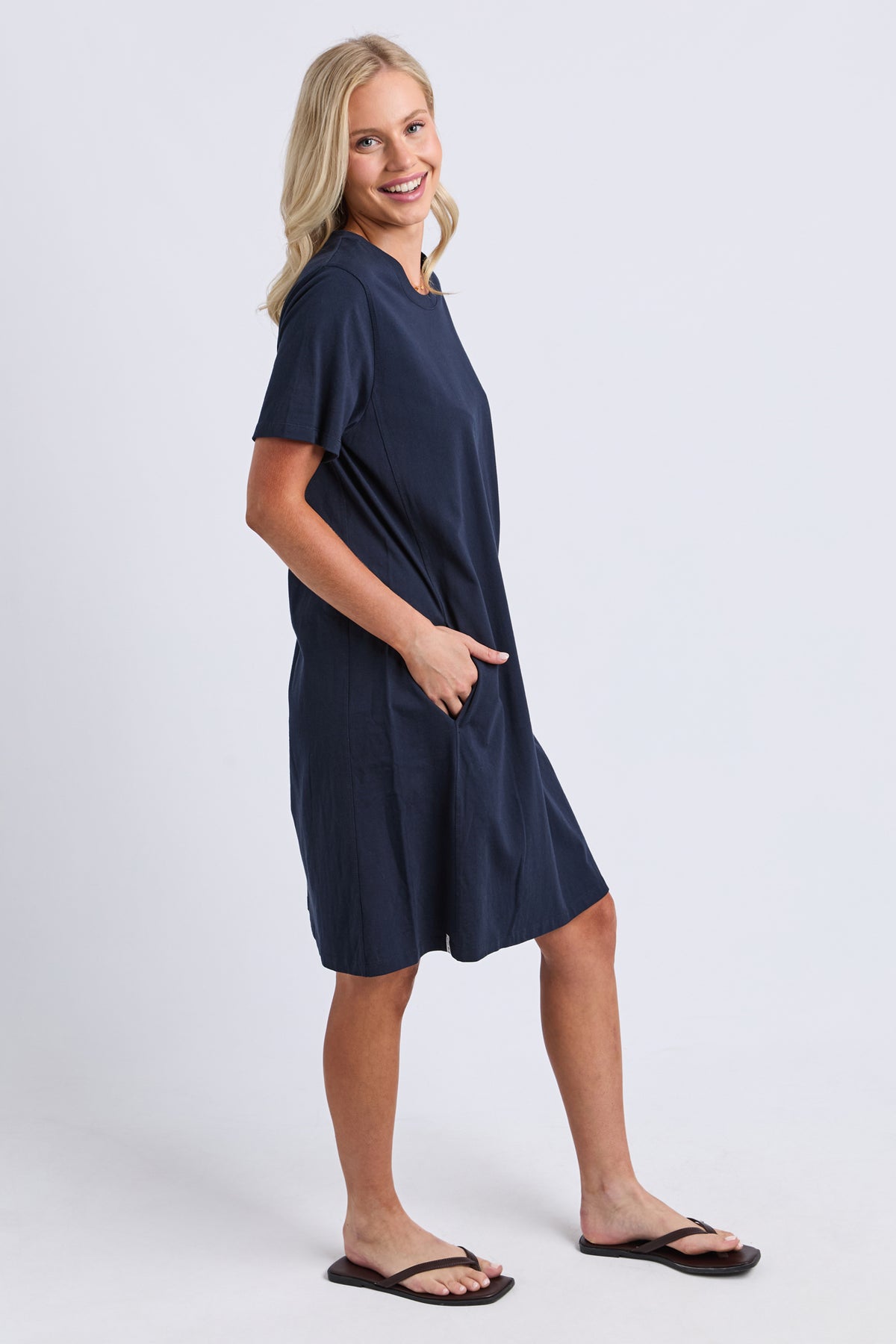 Adira Short Dress Navy